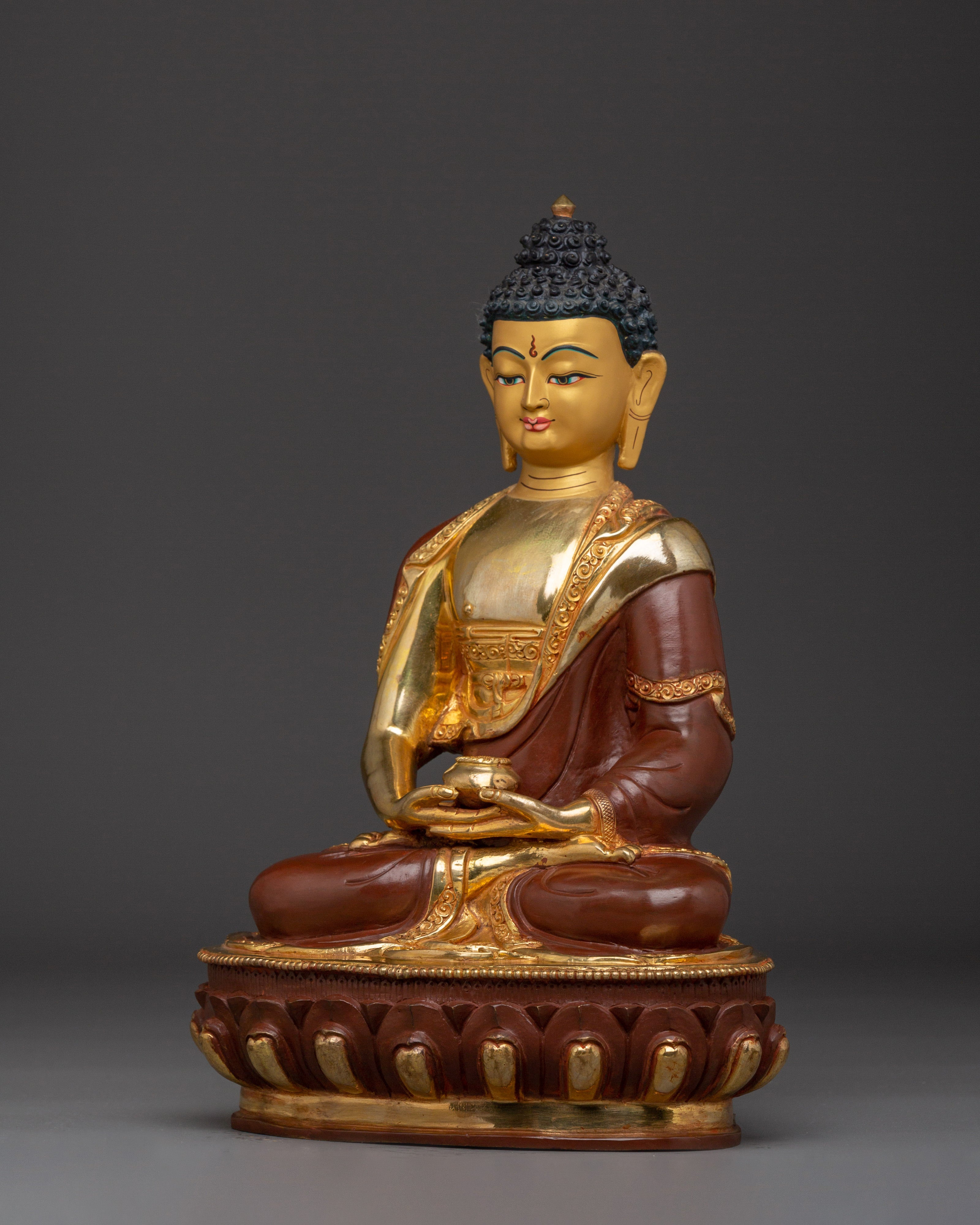 Amitabha Buddha Tibetan Deity of Infinite Light Statue | Buddha of Boundless Compassion