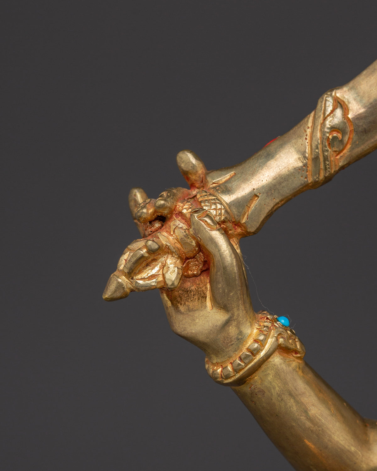 Manjushri Tibetan Wisdom Deity Statue | Traditionally Handcrafted Bodhisattva Statue