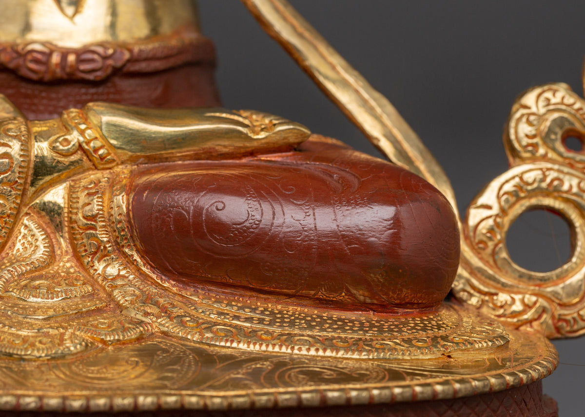 Manjushri Tibetan Wisdom Deity Statue | Traditionally Handcrafted Bodhisattva Statue