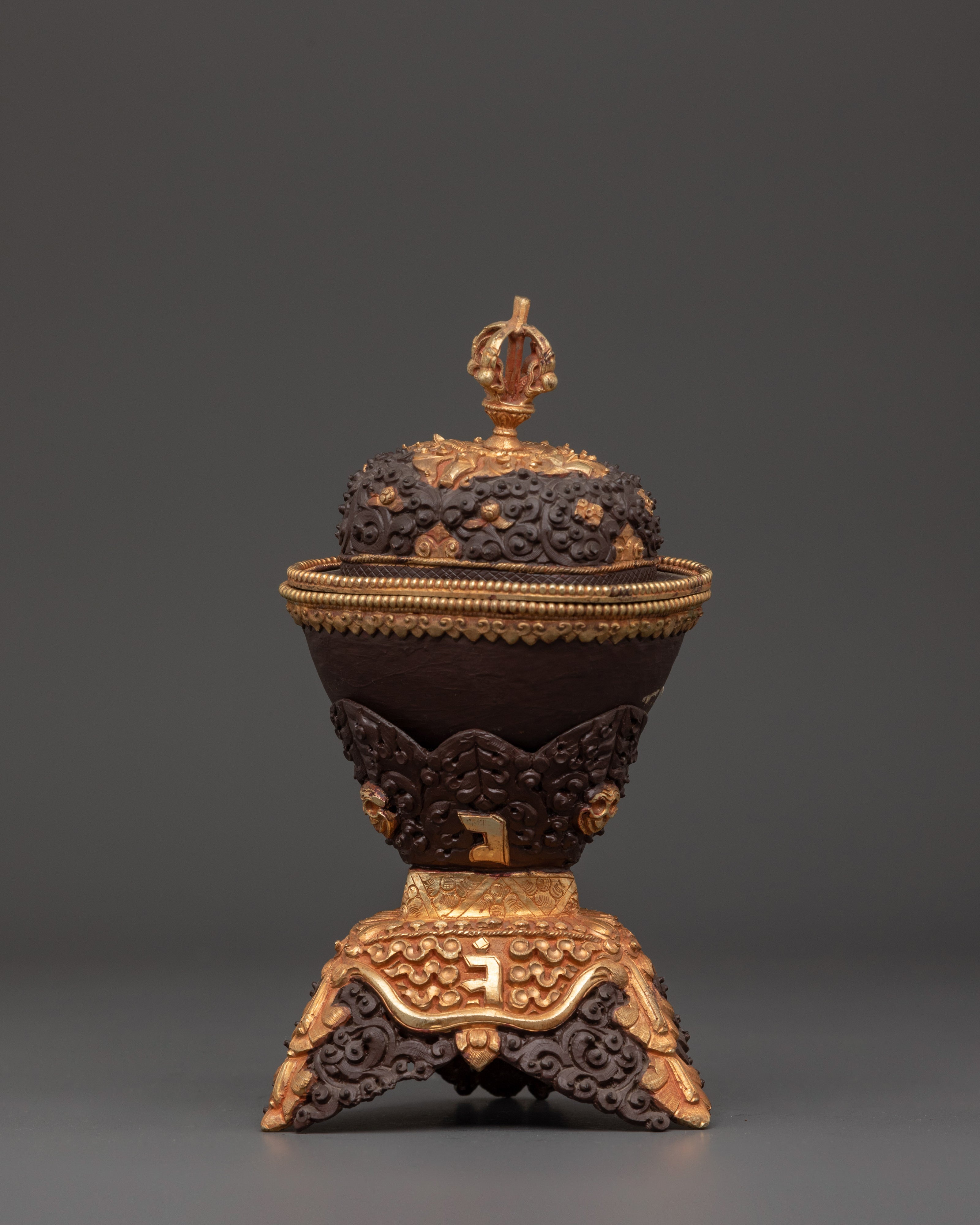 Copper Kapala Offering Set | For Tantric Ceremonies & Tibetan Buddhist Offerings