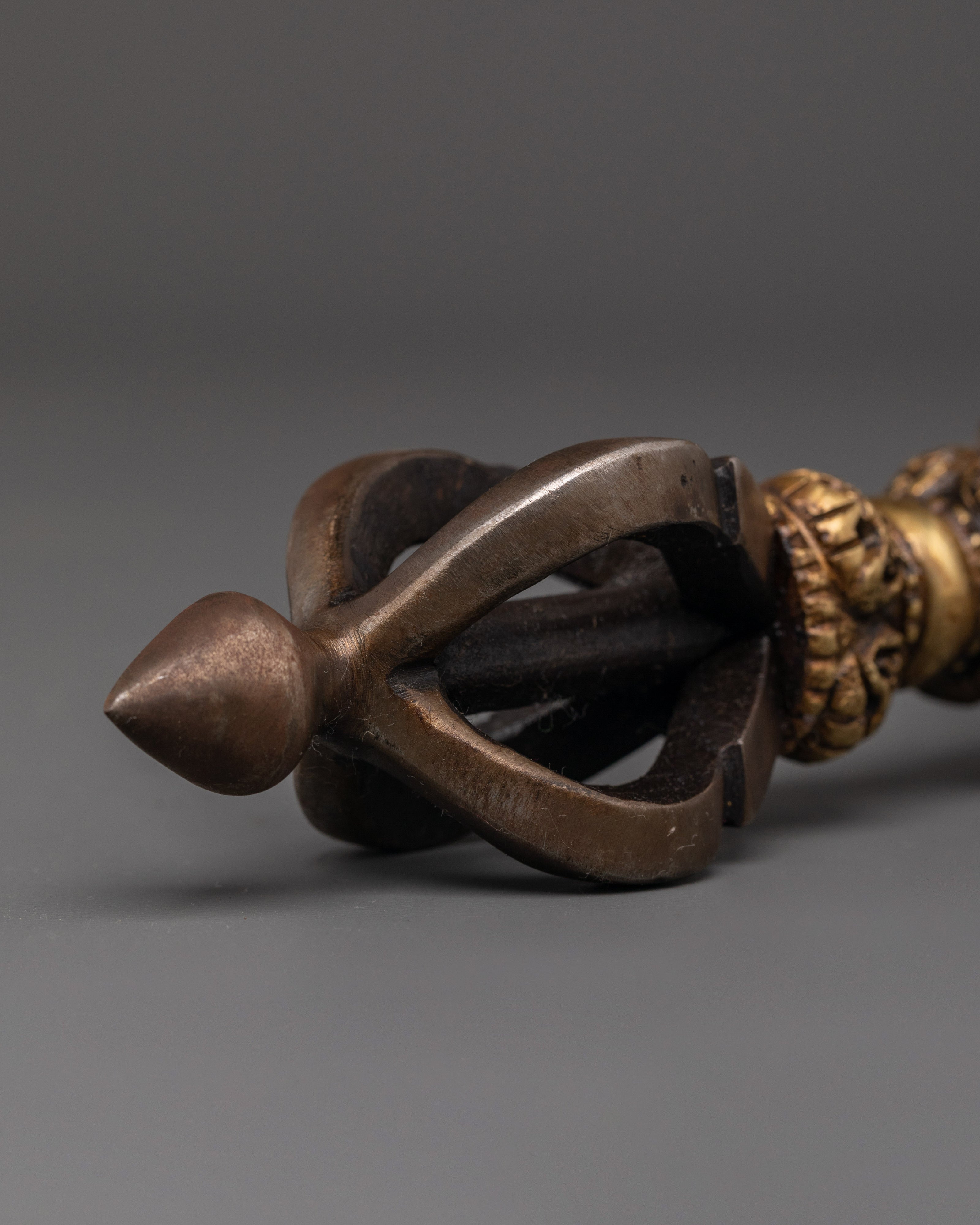 Enlightenment Thunder Vajra | Sacred Brass Iron Dorje for Spiritual Power