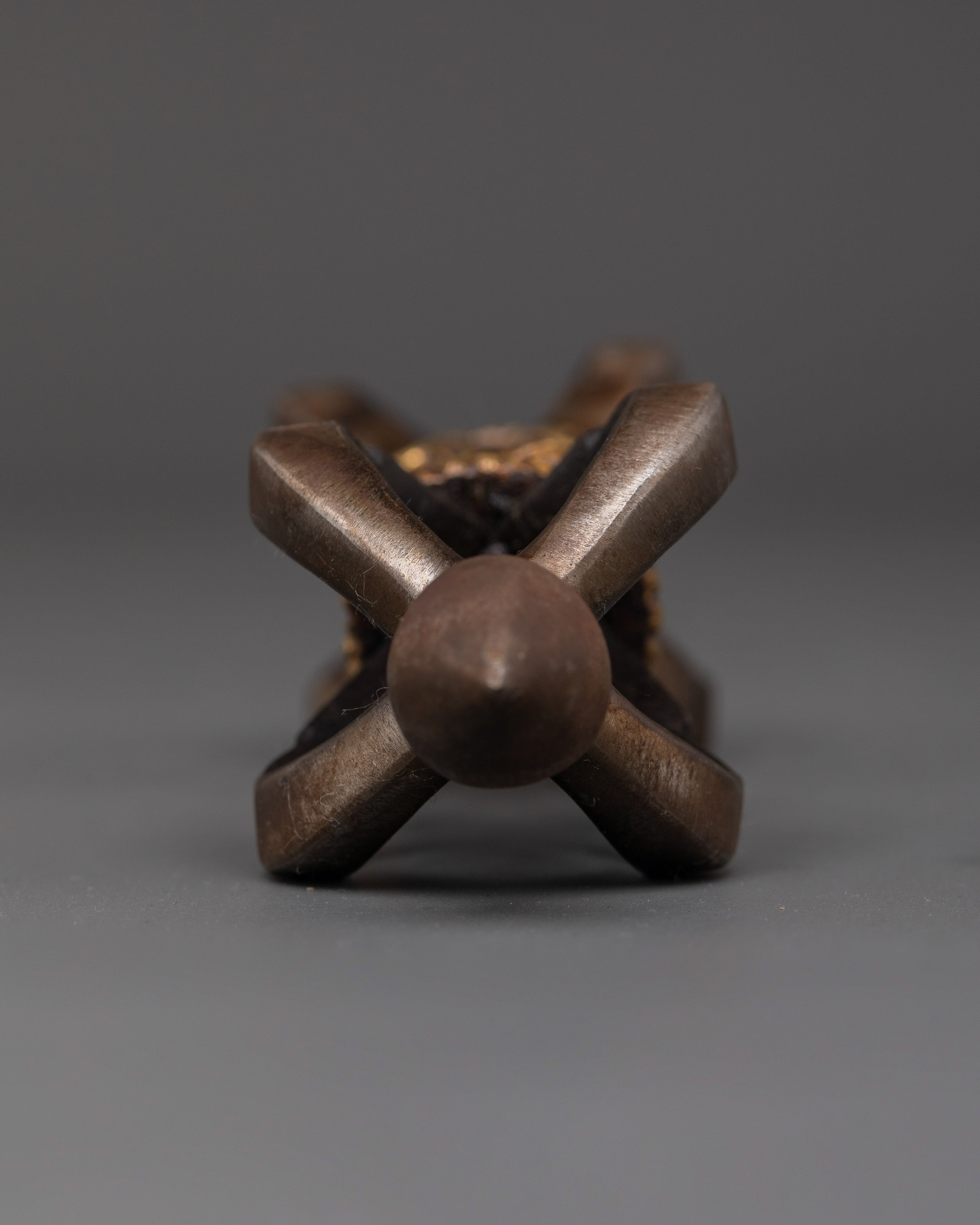 Enlightenment Thunder Vajra | Sacred Brass Iron Dorje for Spiritual Power