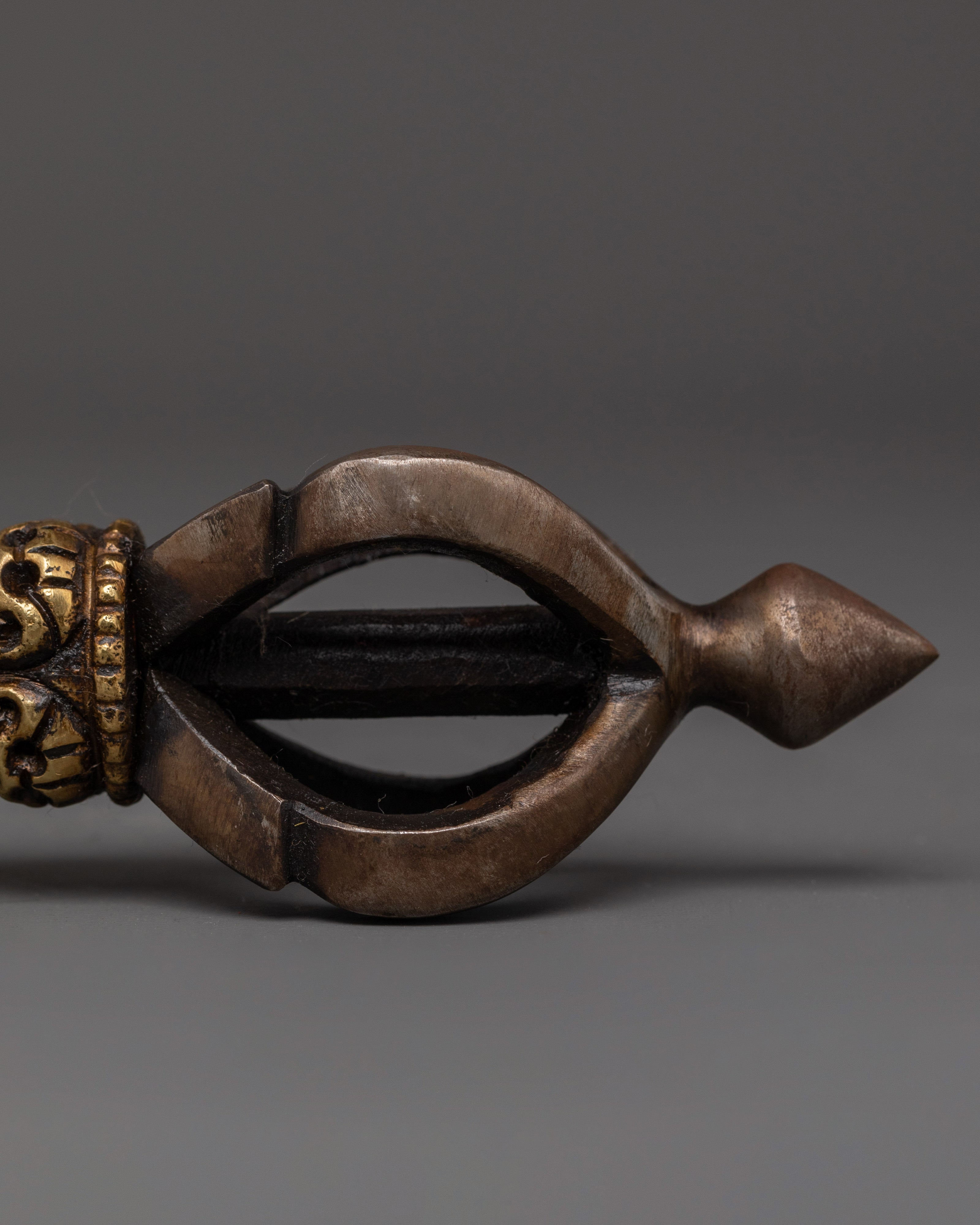 Enlightenment Thunder Vajra | Sacred Brass Iron Dorje for Spiritual Power