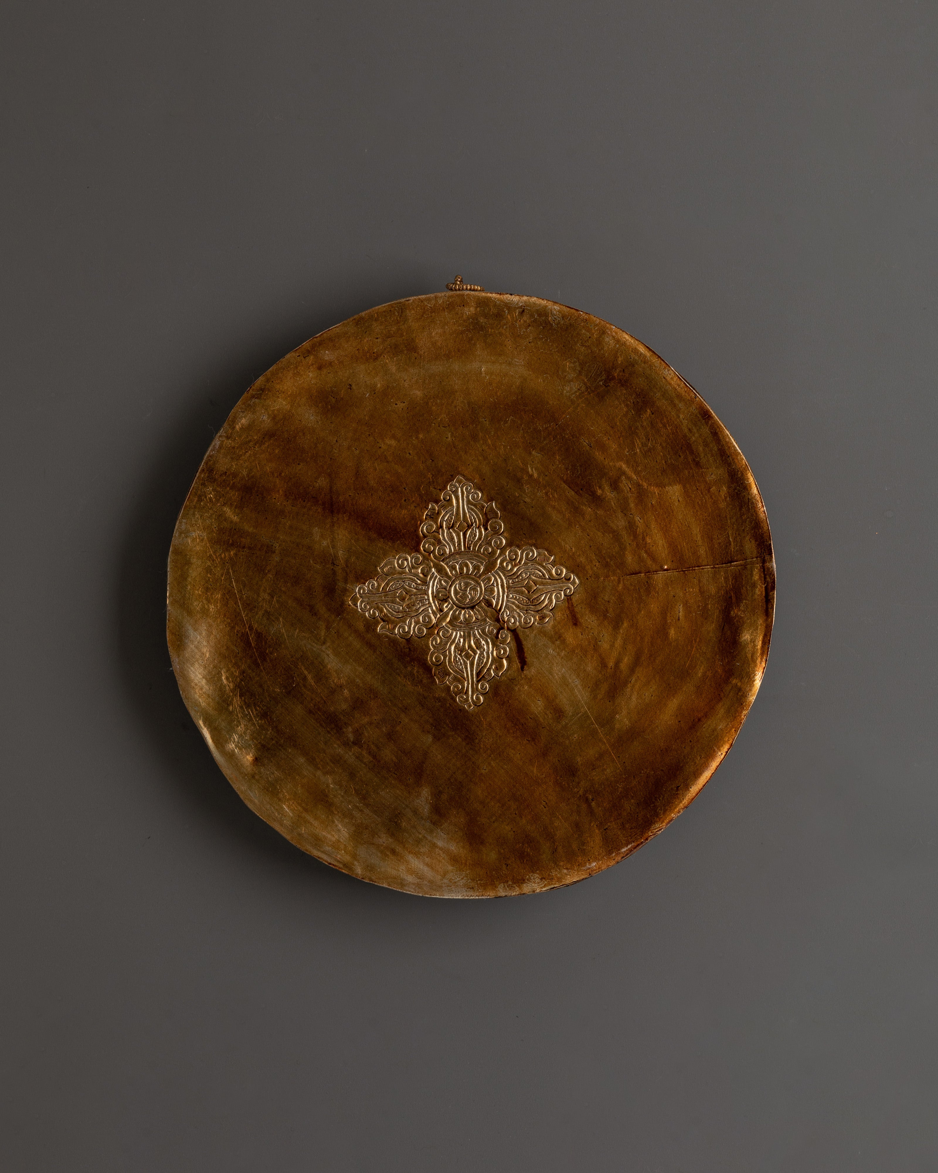 Copper Made Sacred Wall Hanging | Traditional Handcarved Spiritual Home Decor