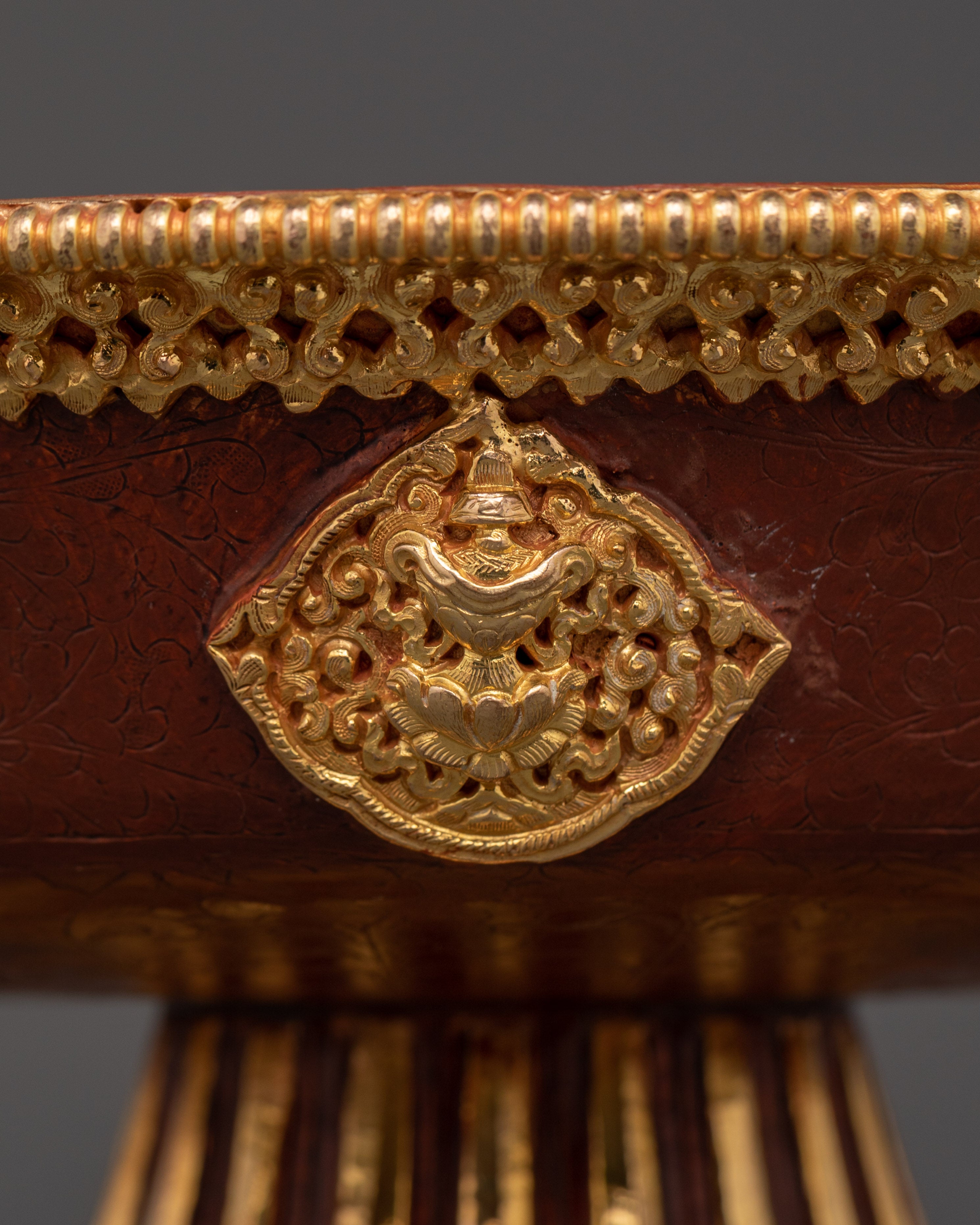 Himalayan Ceremonial Serkyem Set for Tibetan Buddhist Rituals