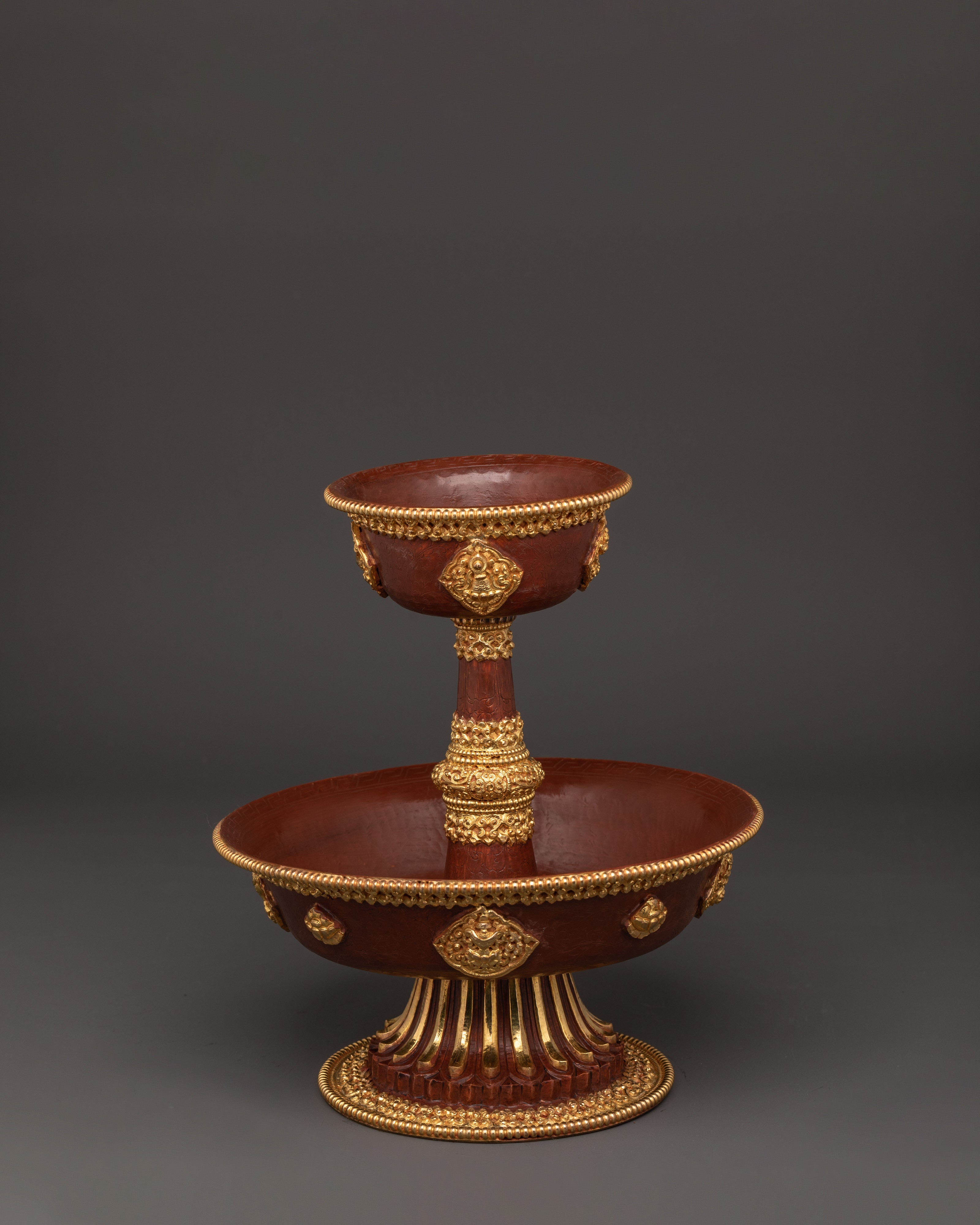 Himalayan Ceremonial Serkyem Set for Tibetan Buddhist Rituals