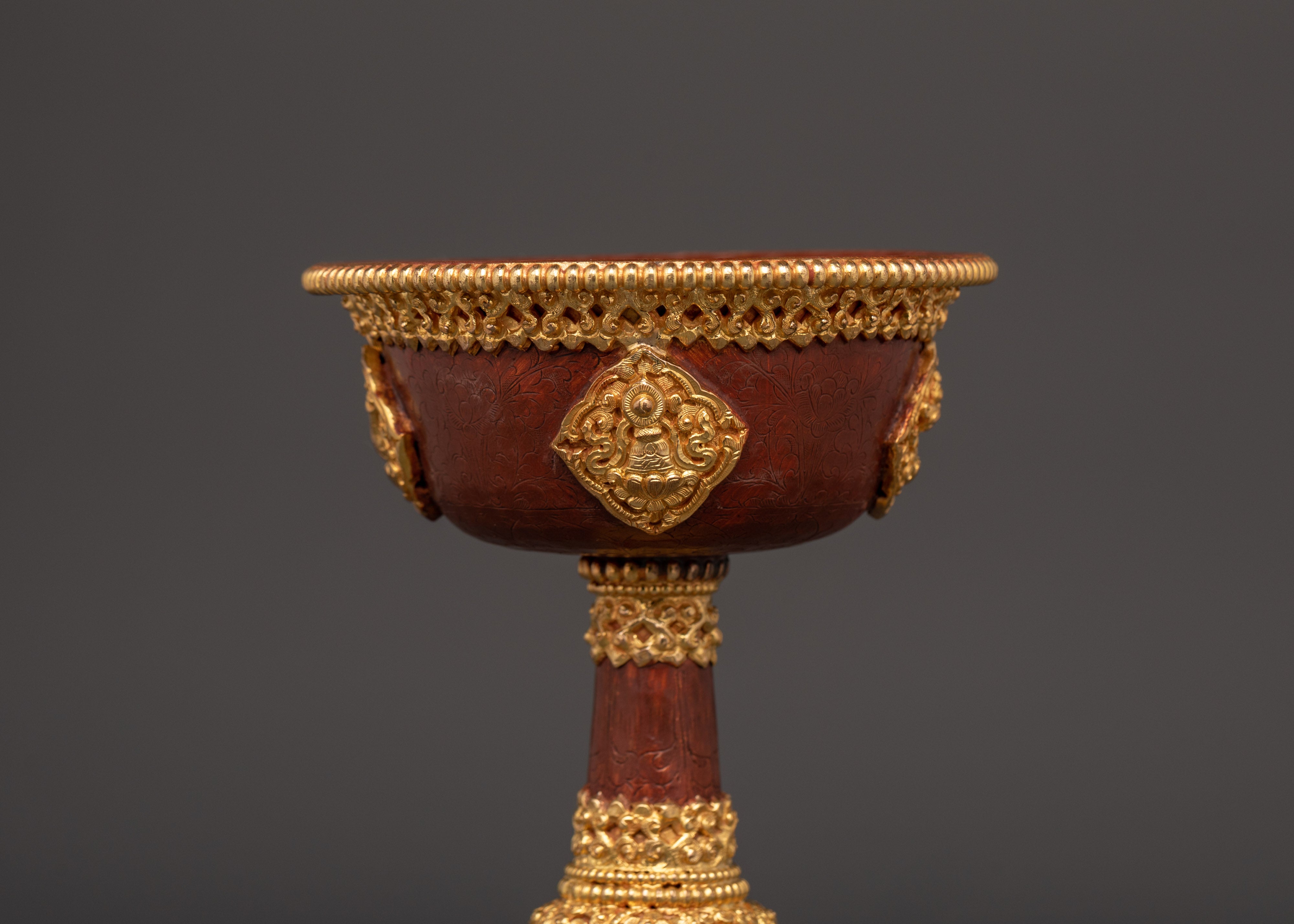 Himalayan Ceremonial Serkyem Set for Tibetan Buddhist Rituals