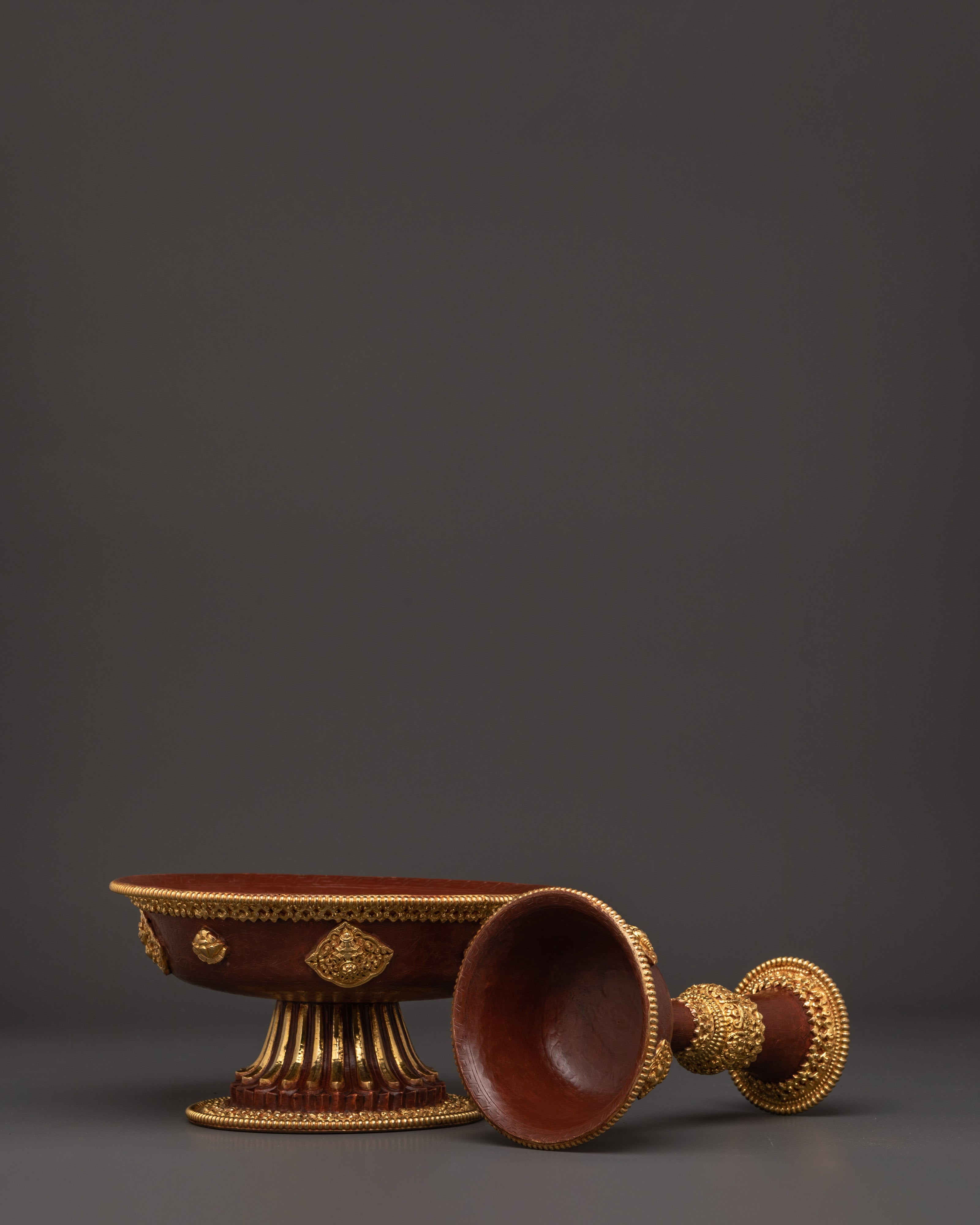 Himalayan Ceremonial Serkyem Set for Tibetan Buddhist Rituals