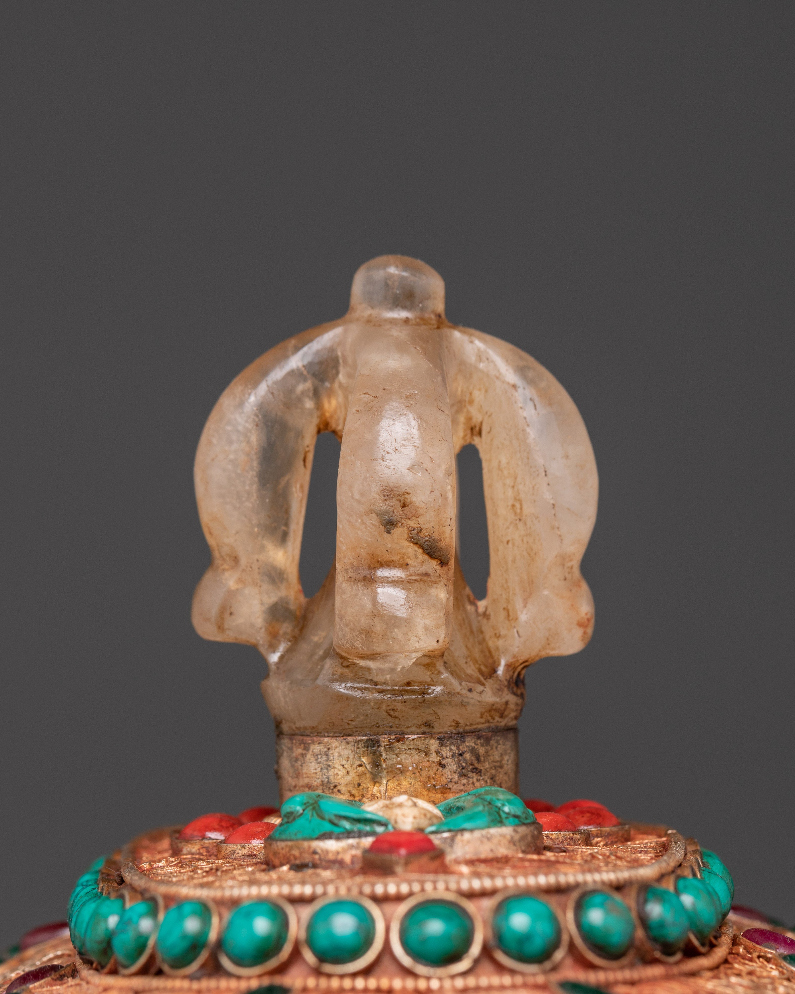 Handcrafted Decorative Kapala Ritual Cup | Tibetan Altar Vessel
