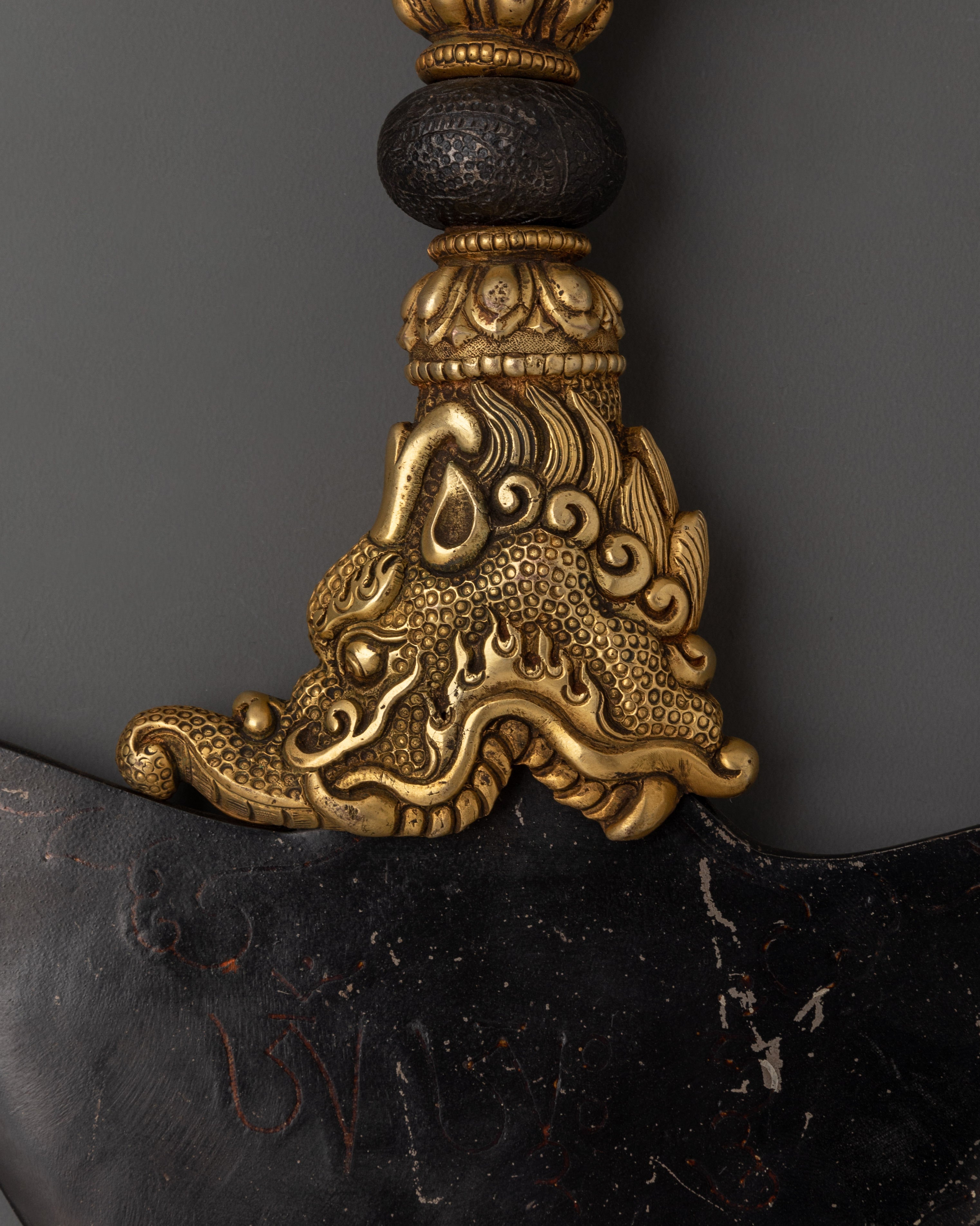 Tibetan Buddhist Ritual Kartika Knife | Handmade Brass and Iron Body