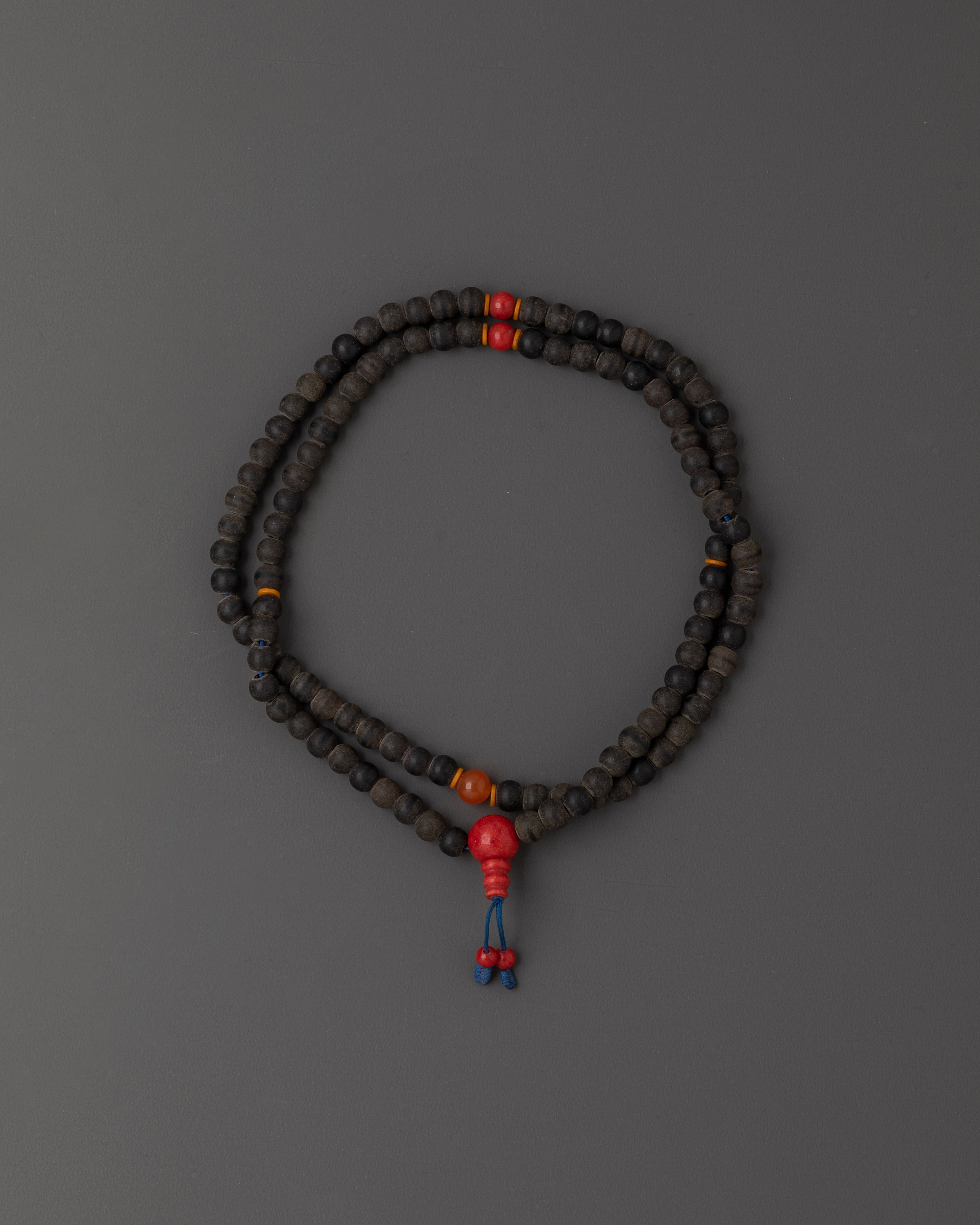 Buddhist Prayer Mala Beads Necklace for Meditation