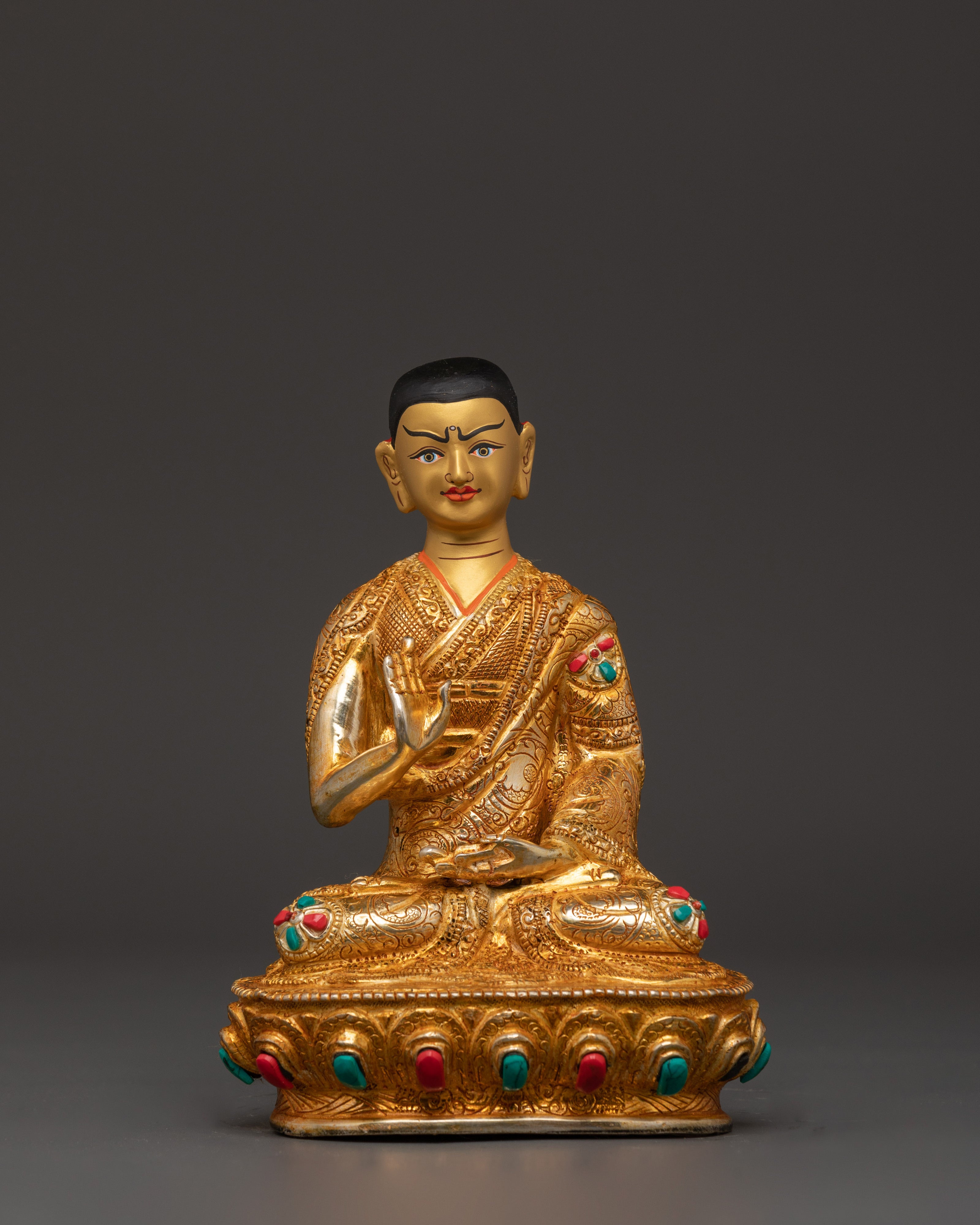 Handcrafted Buddhist Master Tsongkhapa Set | Tsongkhapa with Disciples