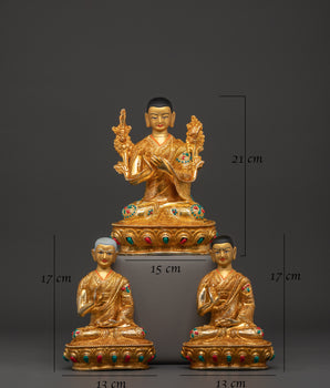 Handcrafted Buddhist Master Tsongkhapa Set | Tsongkhapa with Disciples