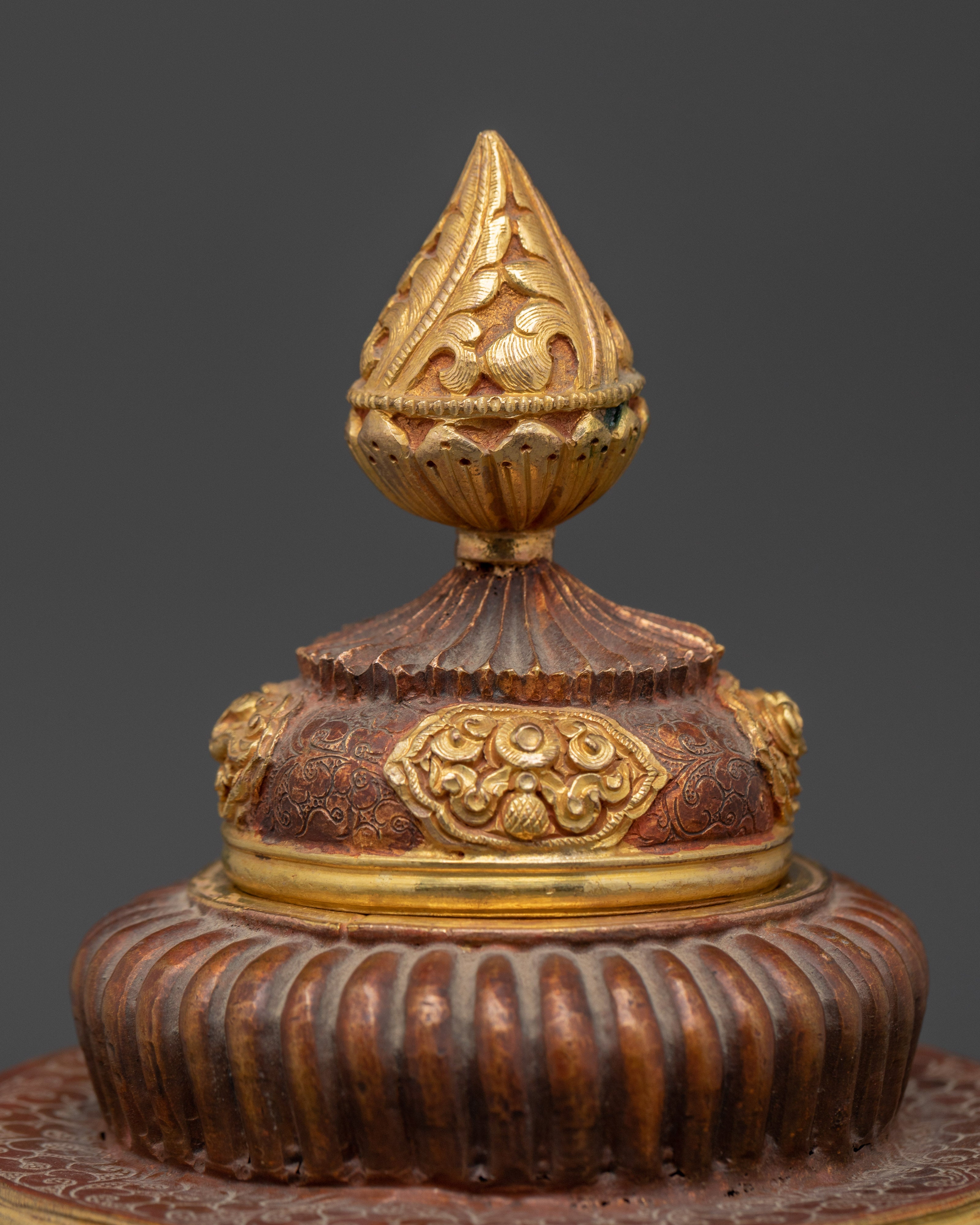 Buddhist Offering Rice Pot | Tibetan Buddhist Ritual Container
