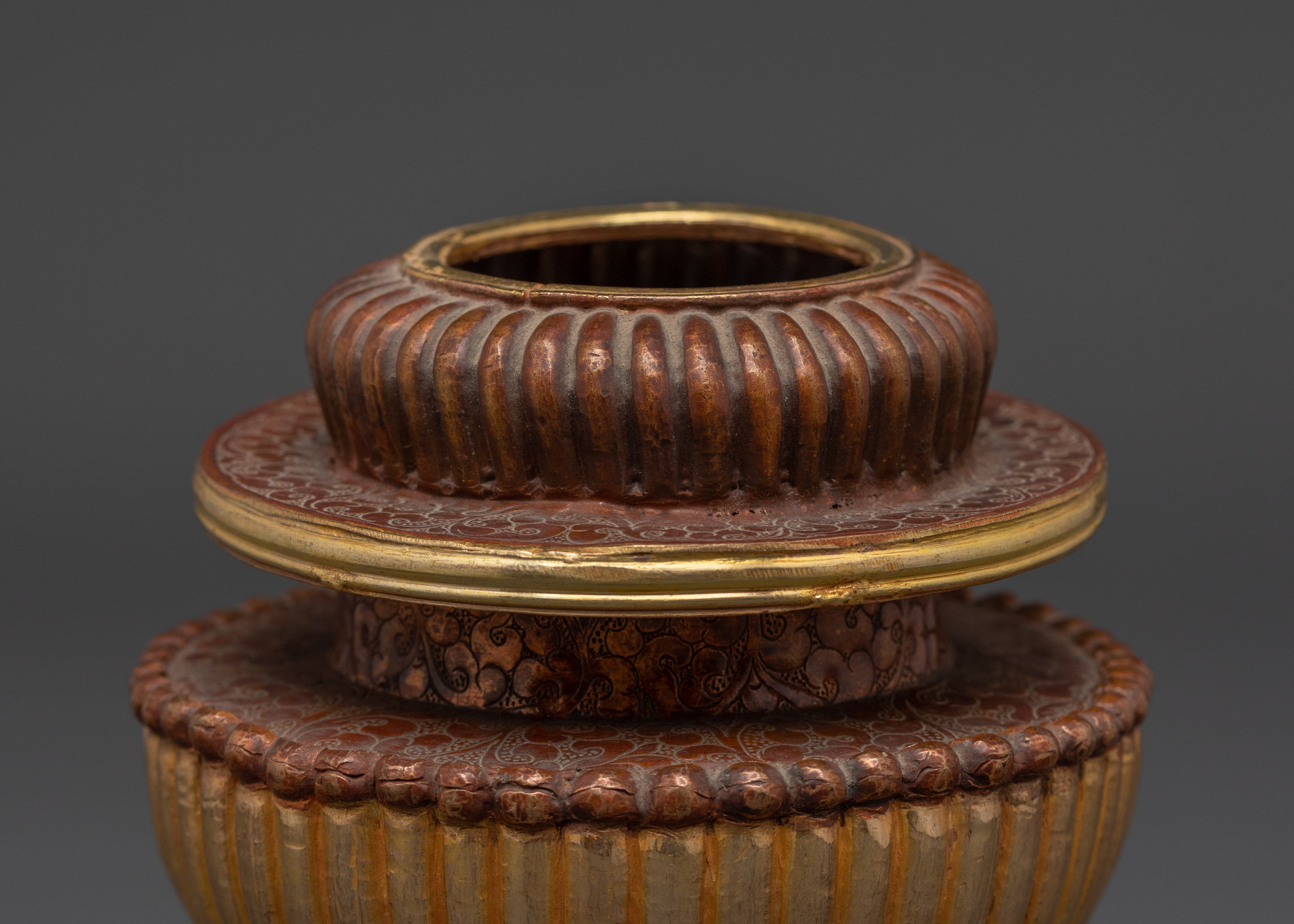 Buddhist Offering Rice Pot | Tibetan Buddhist Ritual Container
