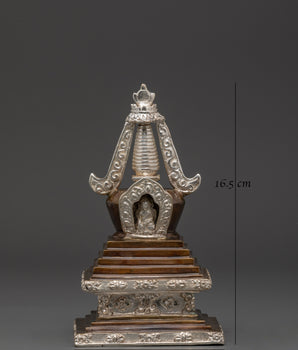 Tibetan Stupa Symbol of Enlightenment | Traditional Tibetan Stupa for Spiritual Altars