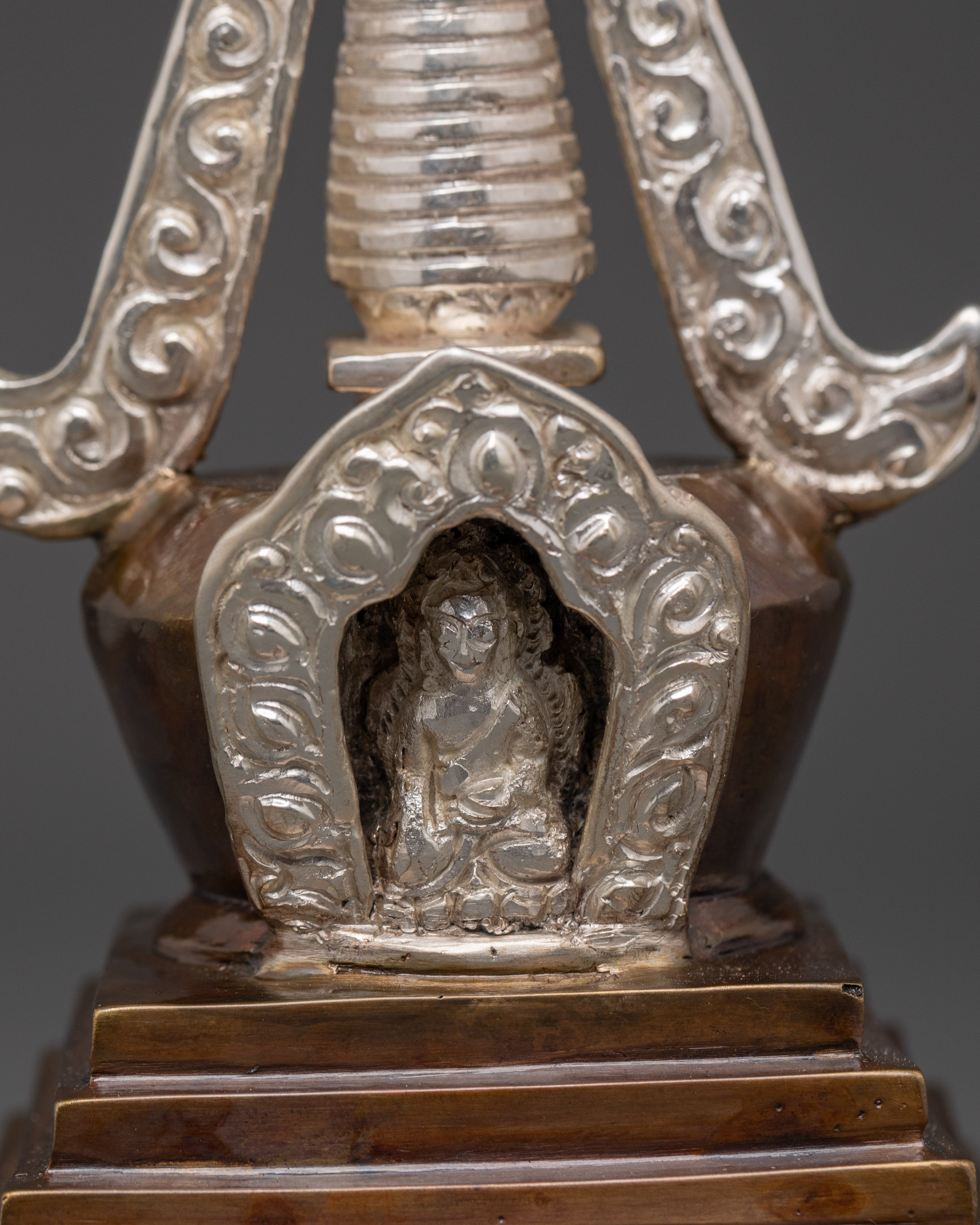 Tibetan Stupa Symbol of Enlightenment | Traditional Tibetan Stupa for Spiritual Altars