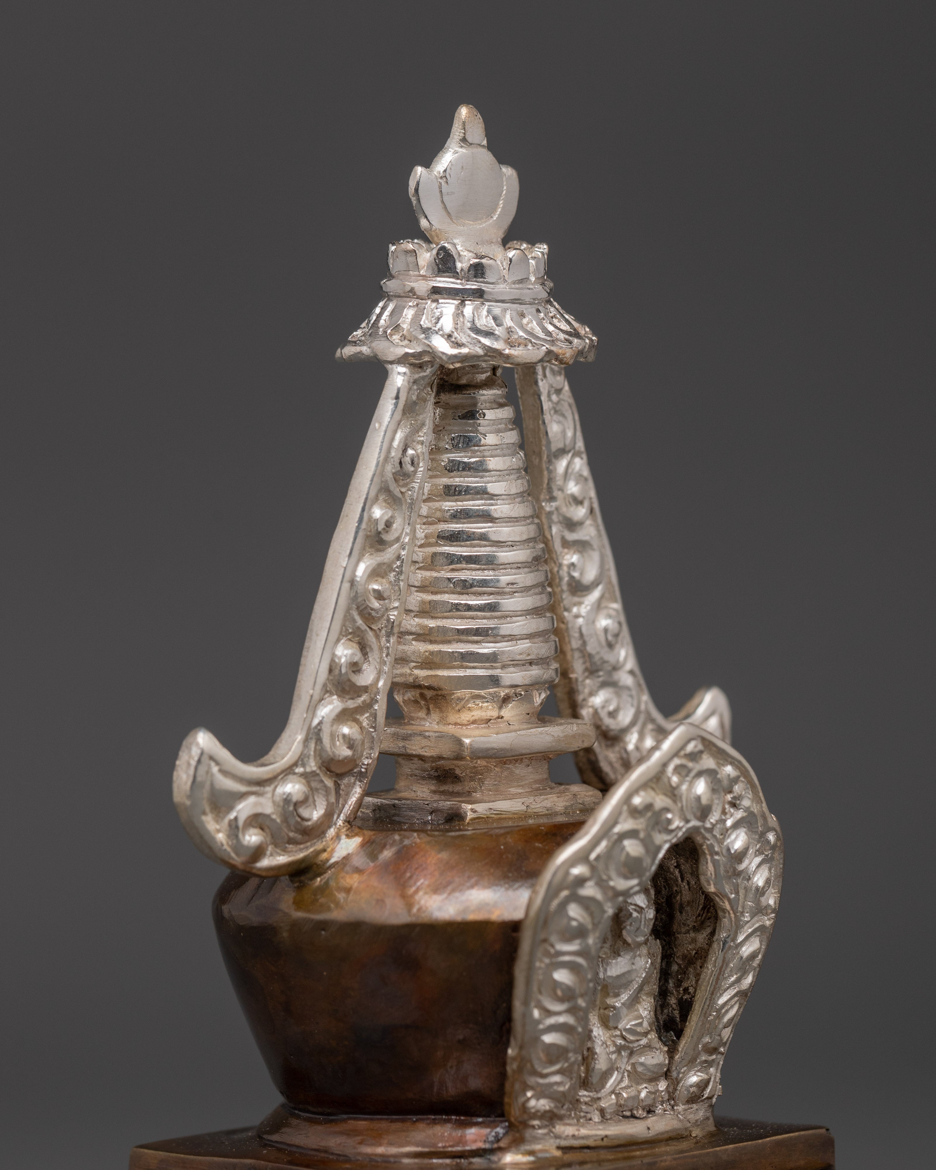 Tibetan Stupa Symbol of Enlightenment | Traditional Tibetan Stupa for Spiritual Altars