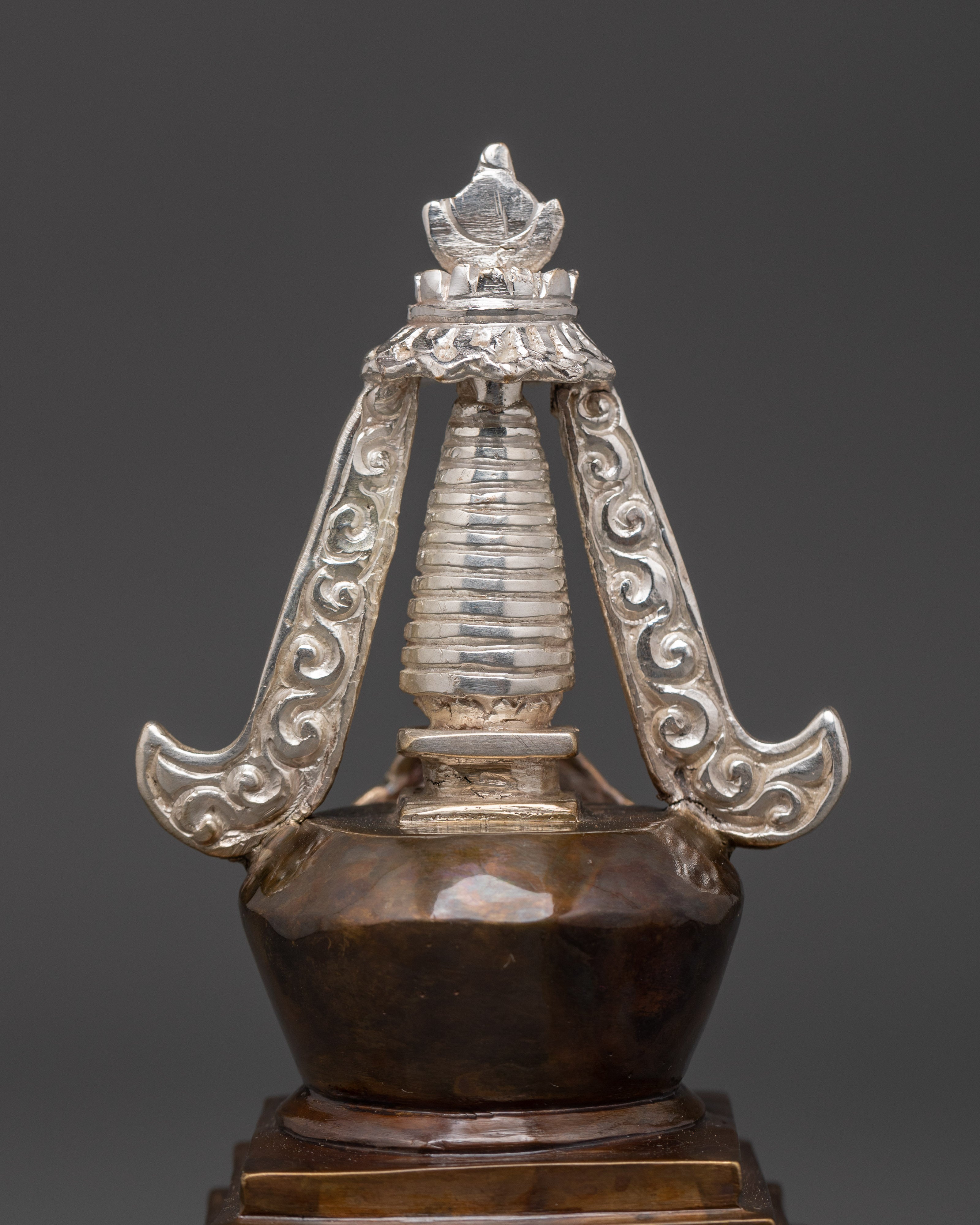 Tibetan Stupa Symbol of Enlightenment | Traditional Tibetan Stupa for Spiritual Altars