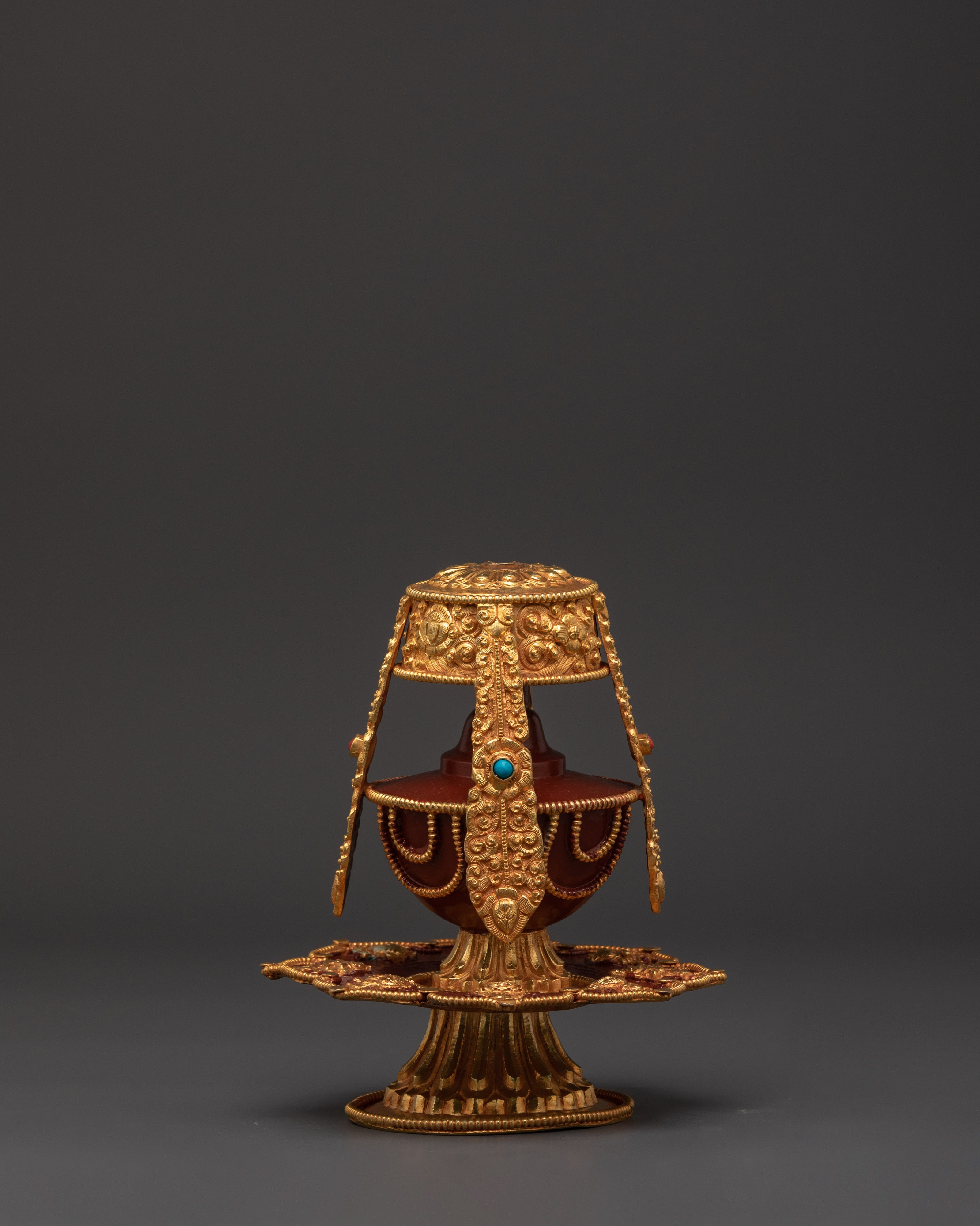 Tibetan Longlife Vase | Symbol of Longevity and Blessings