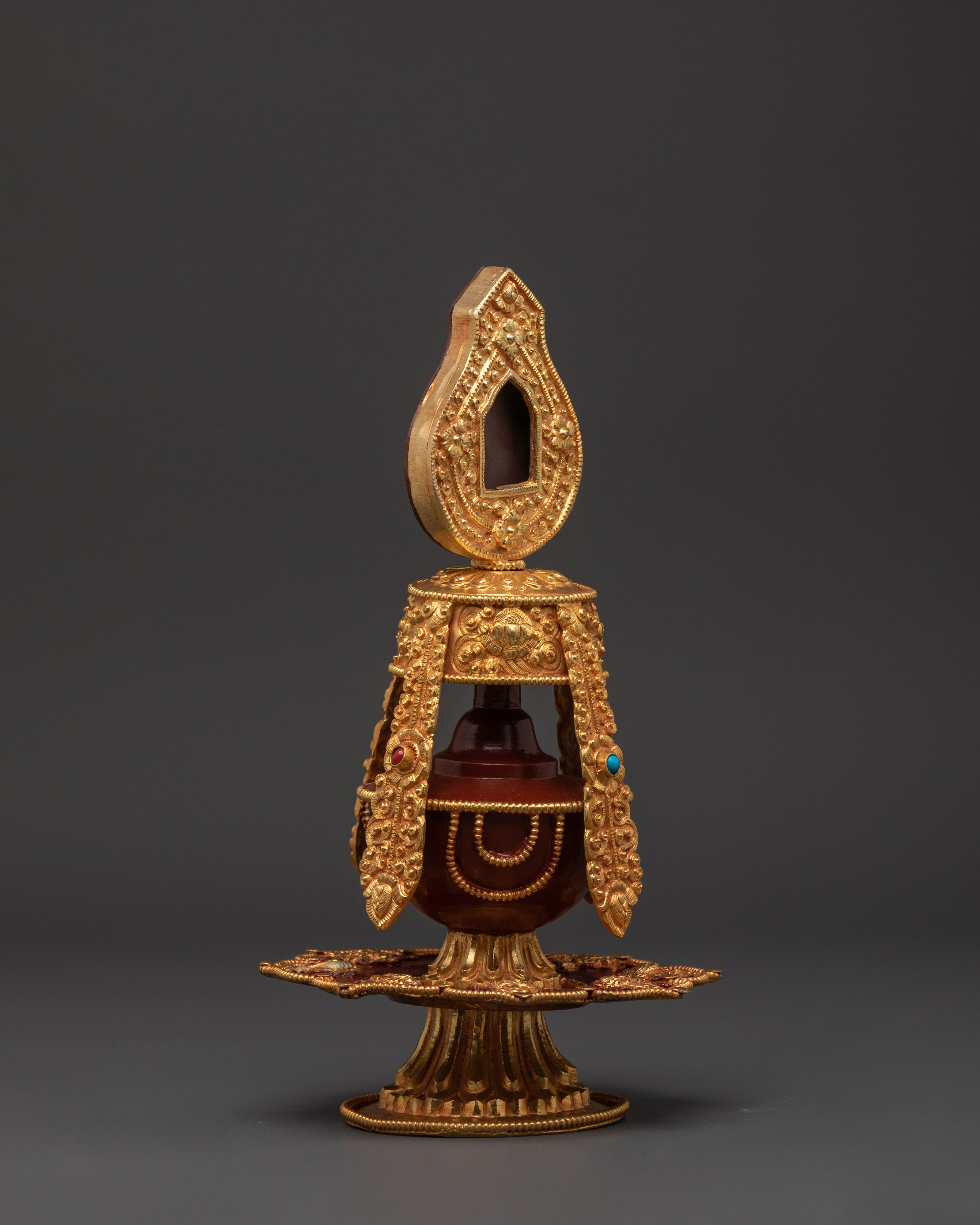 Tibetan Longlife Vase | Symbol of Longevity and Blessings