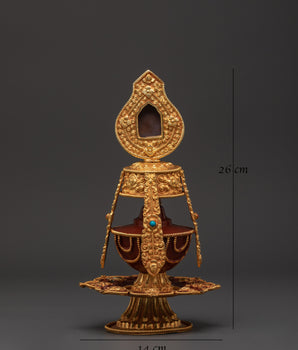 Tibetan Longlife Vase | Symbol of Longevity and Blessings