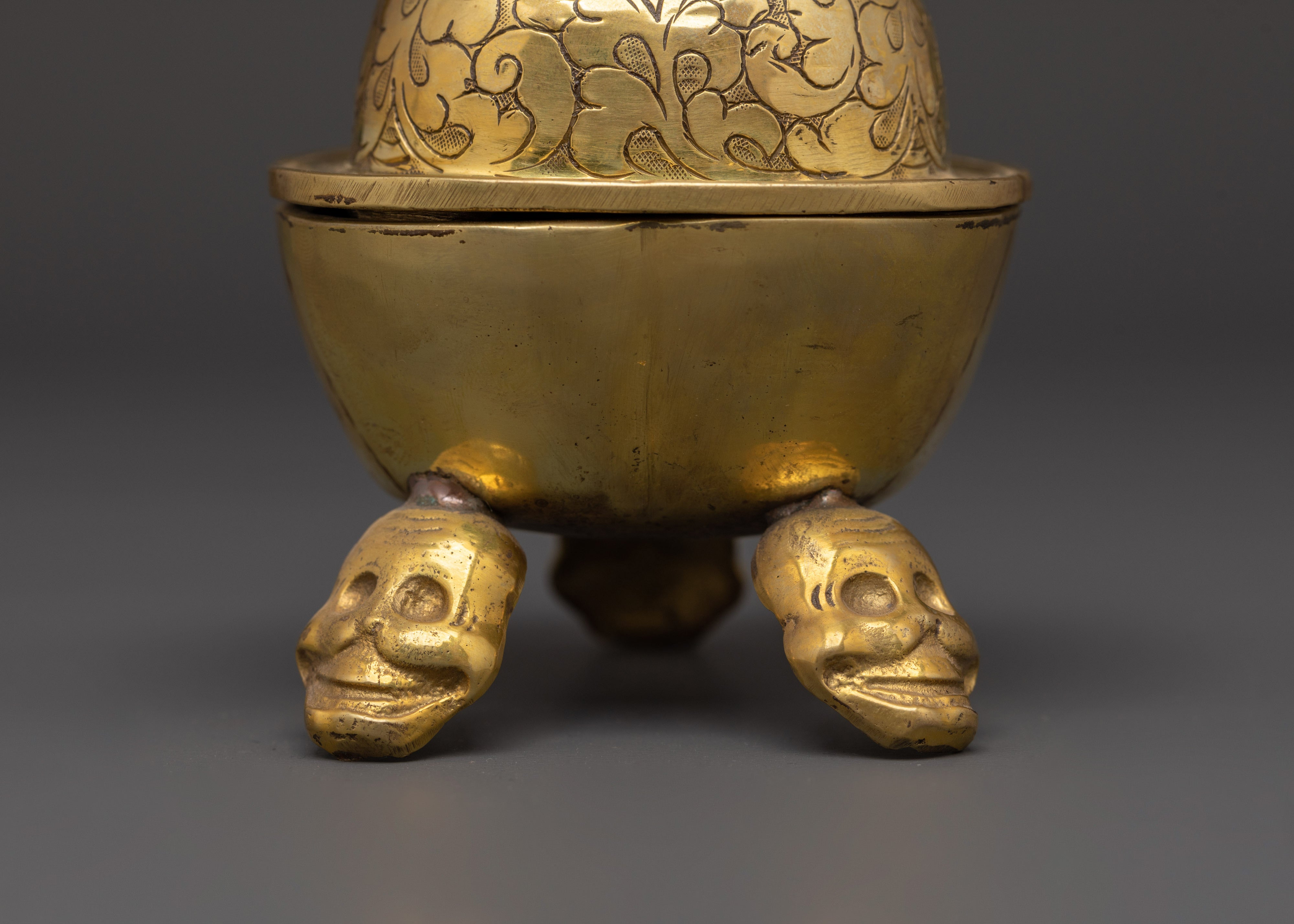 Handmade Kapala Ritual Skull Cup | Buddhist Tantric Offerings