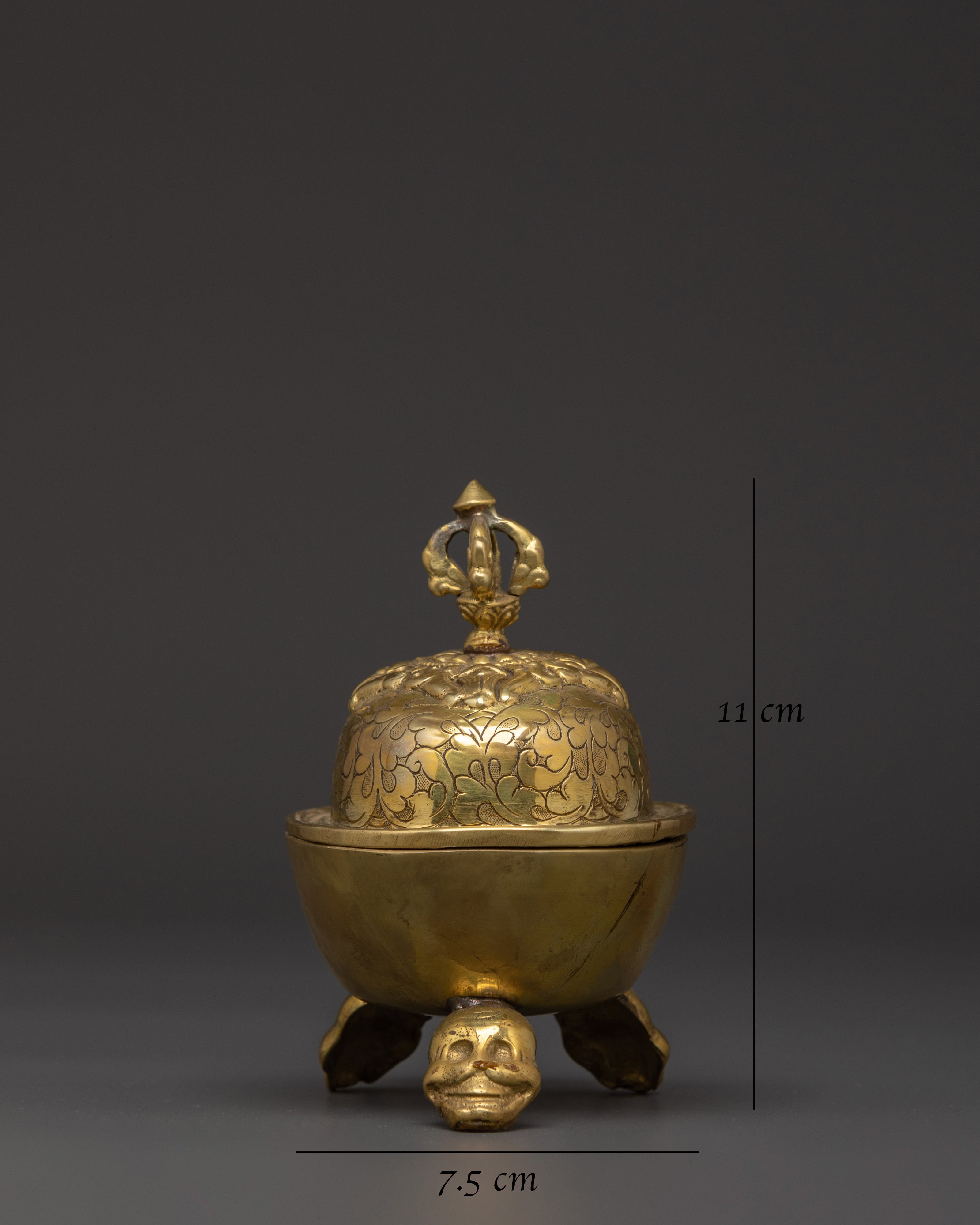 Handmade Kapala Ritual Skull Cup | Buddhist Tantric Offerings