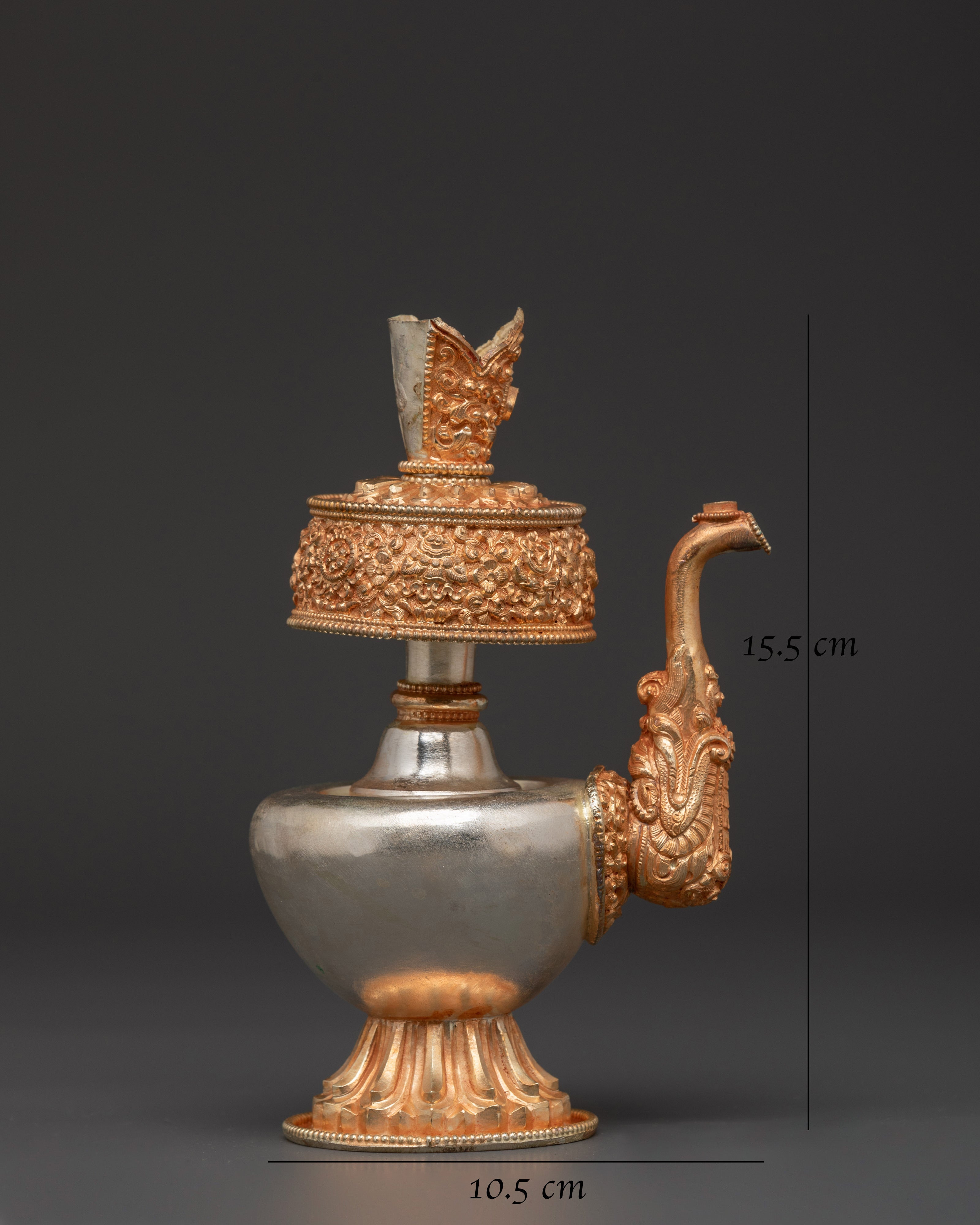Handcrafted Bhumpa Ritual Vase | Buddhist Ritual Offering Vessel