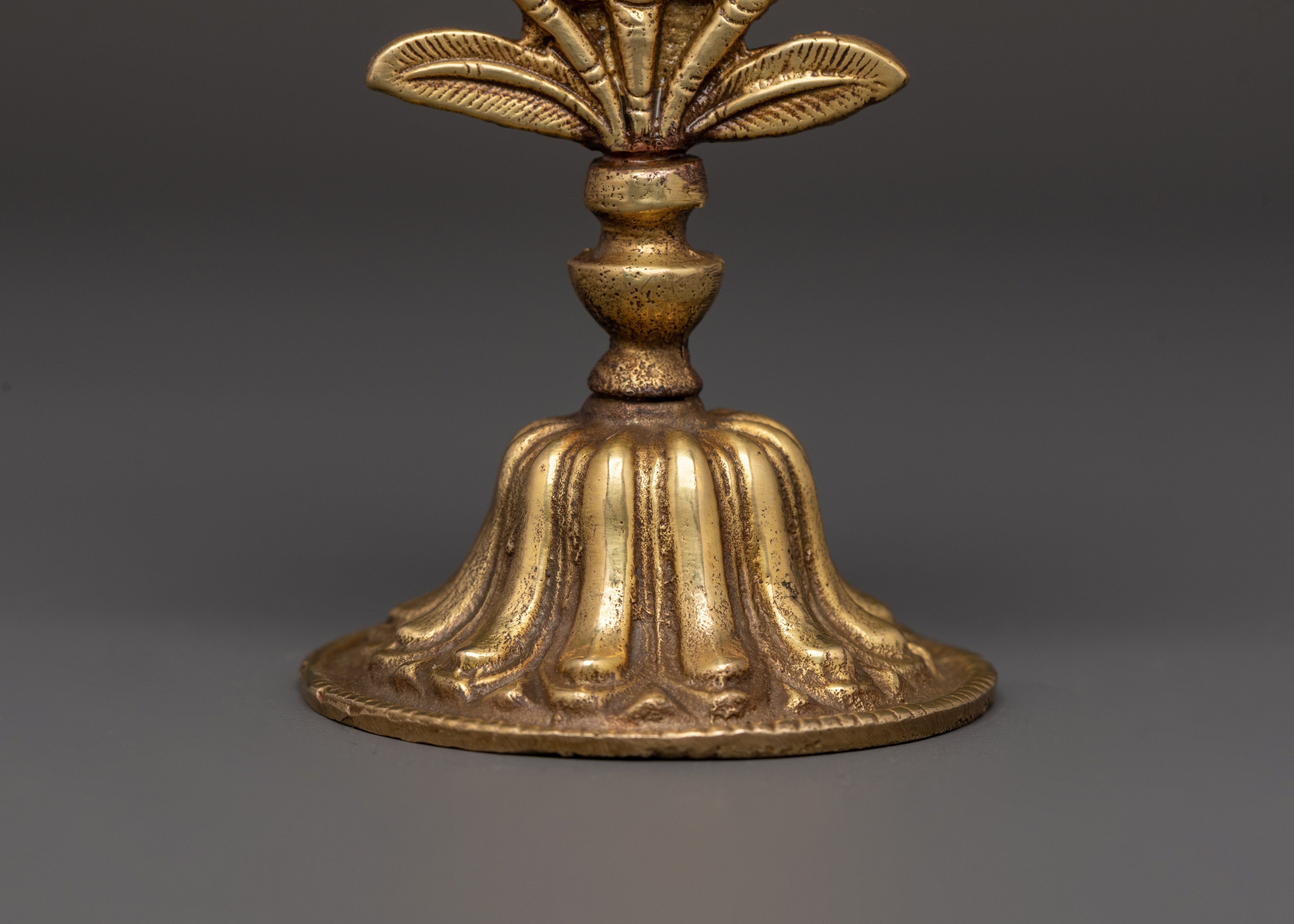 Auspicious Symbol Spiritual Brass Artwork | Tibetan Buddhist Sacred Decor
