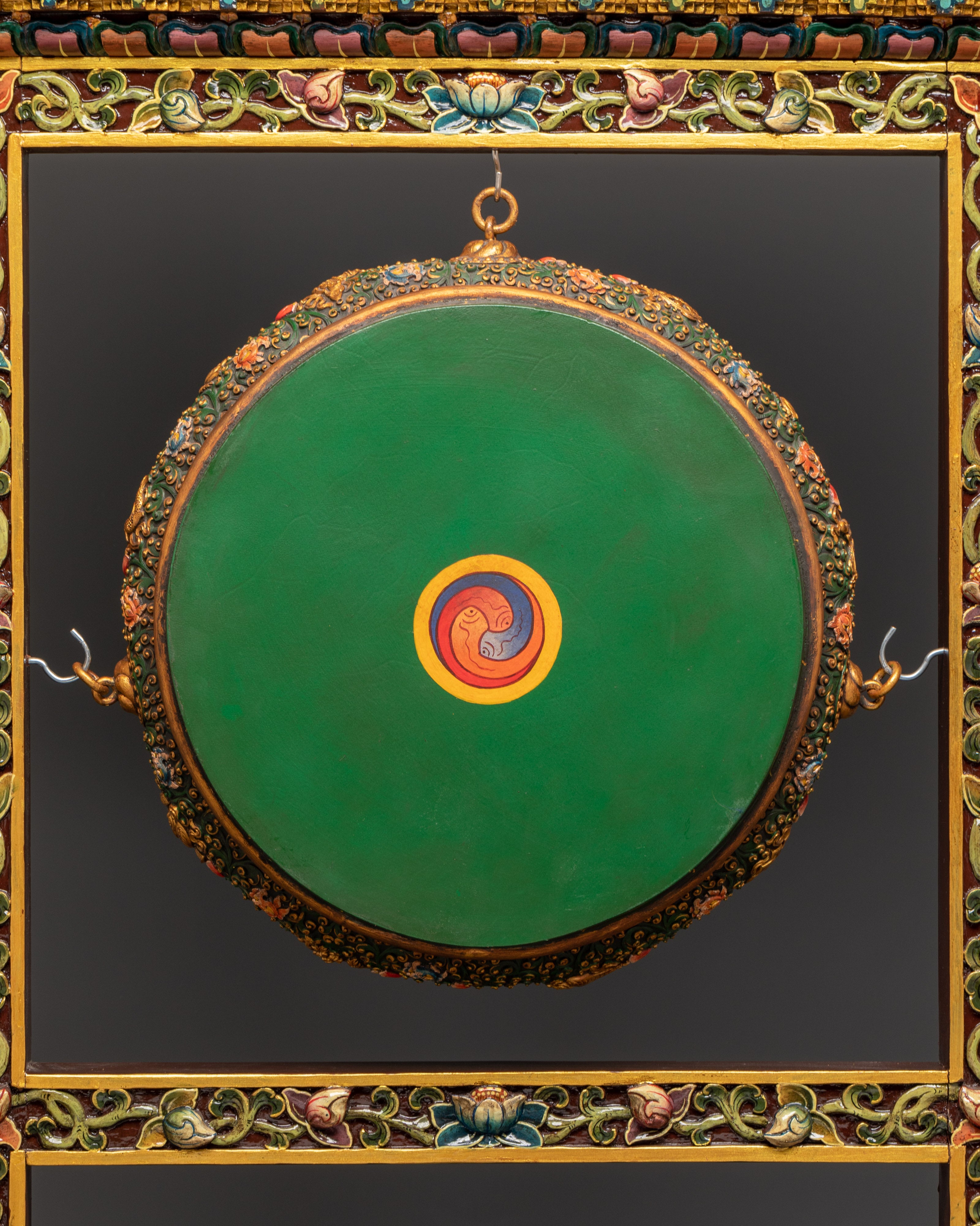 Handcrafted Tibetan Ritual Dhangro Drum | for Ceremonial & Sound Healing Use