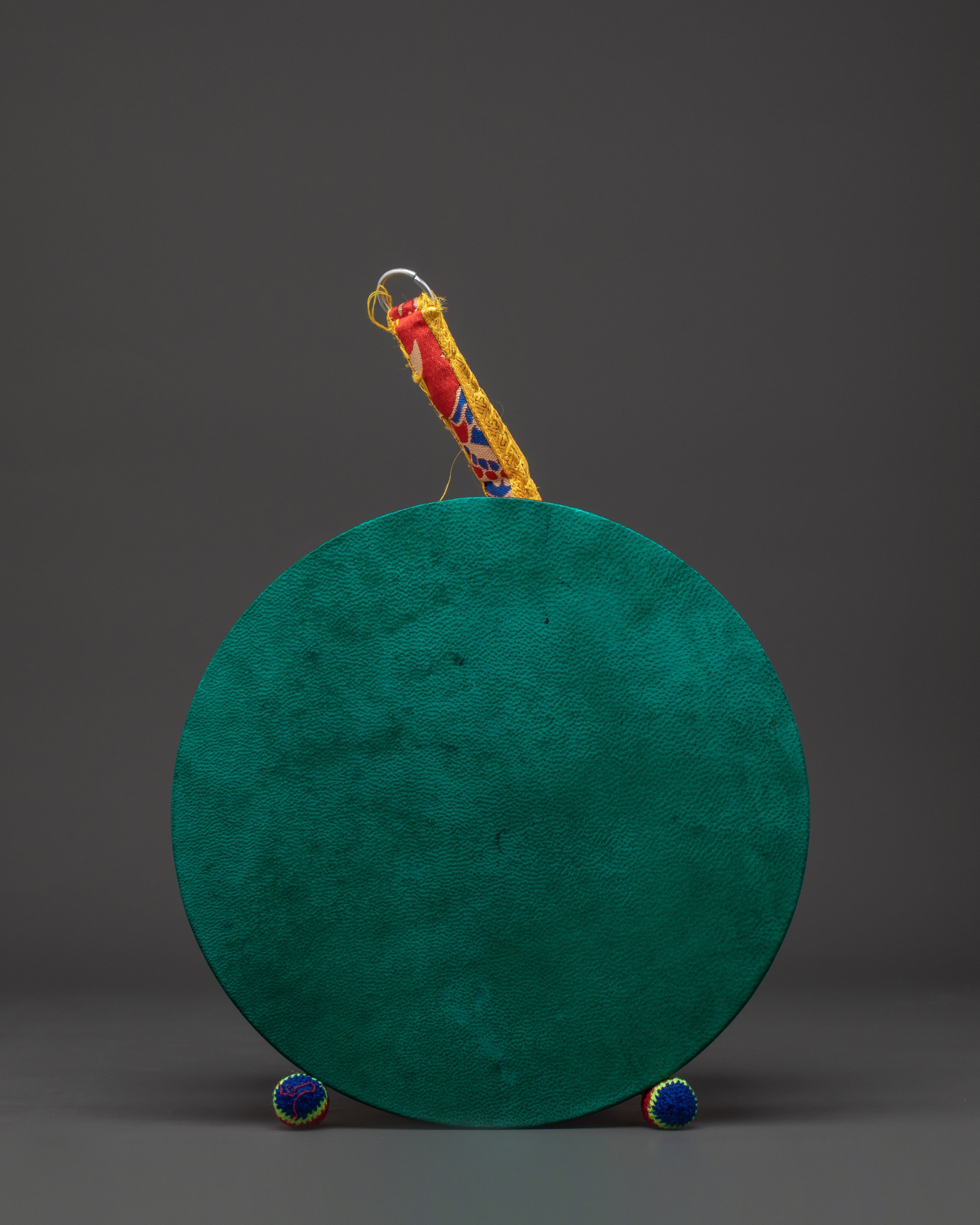 Wooden Damaru for Ritual Cerermonies | Tibetan Buddhist Instrument