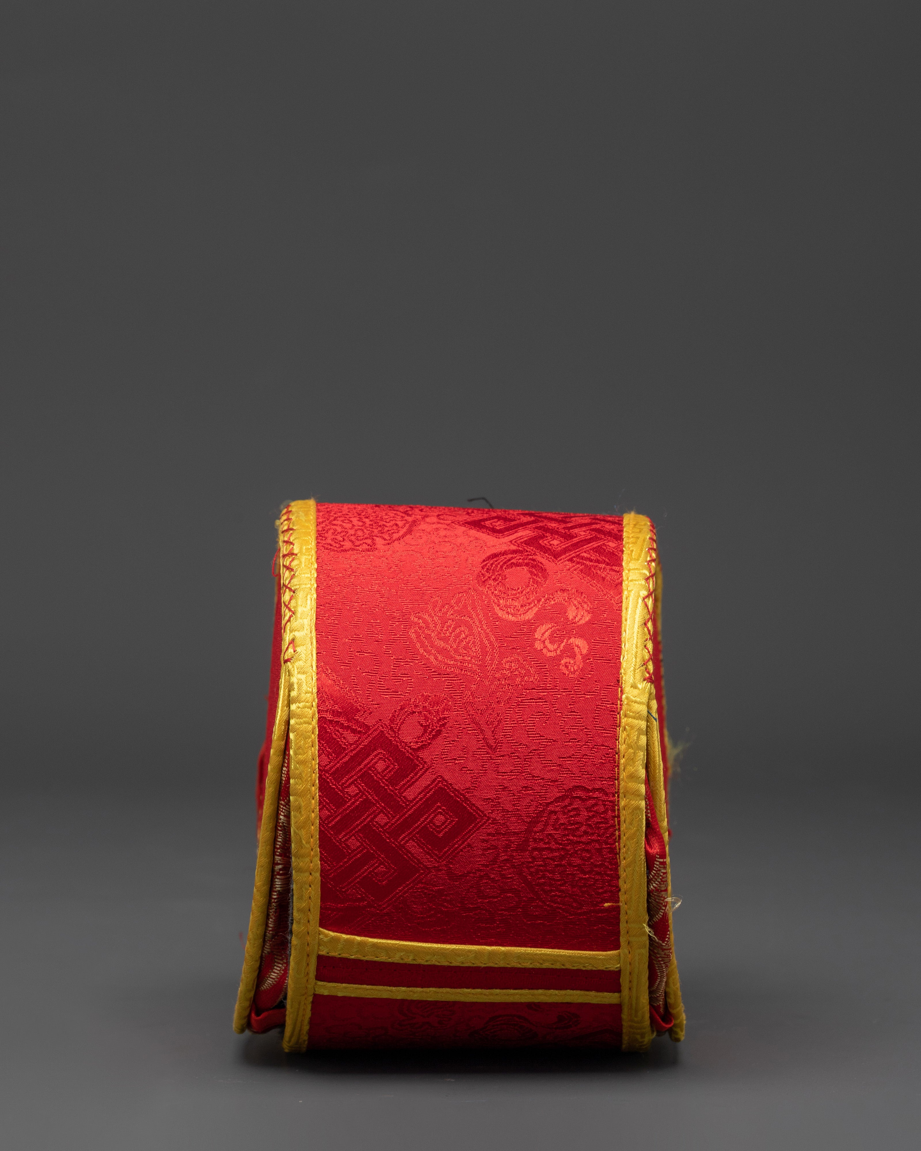 Wooden Damaru for Ritual Cerermonies | Tibetan Buddhist Instrument