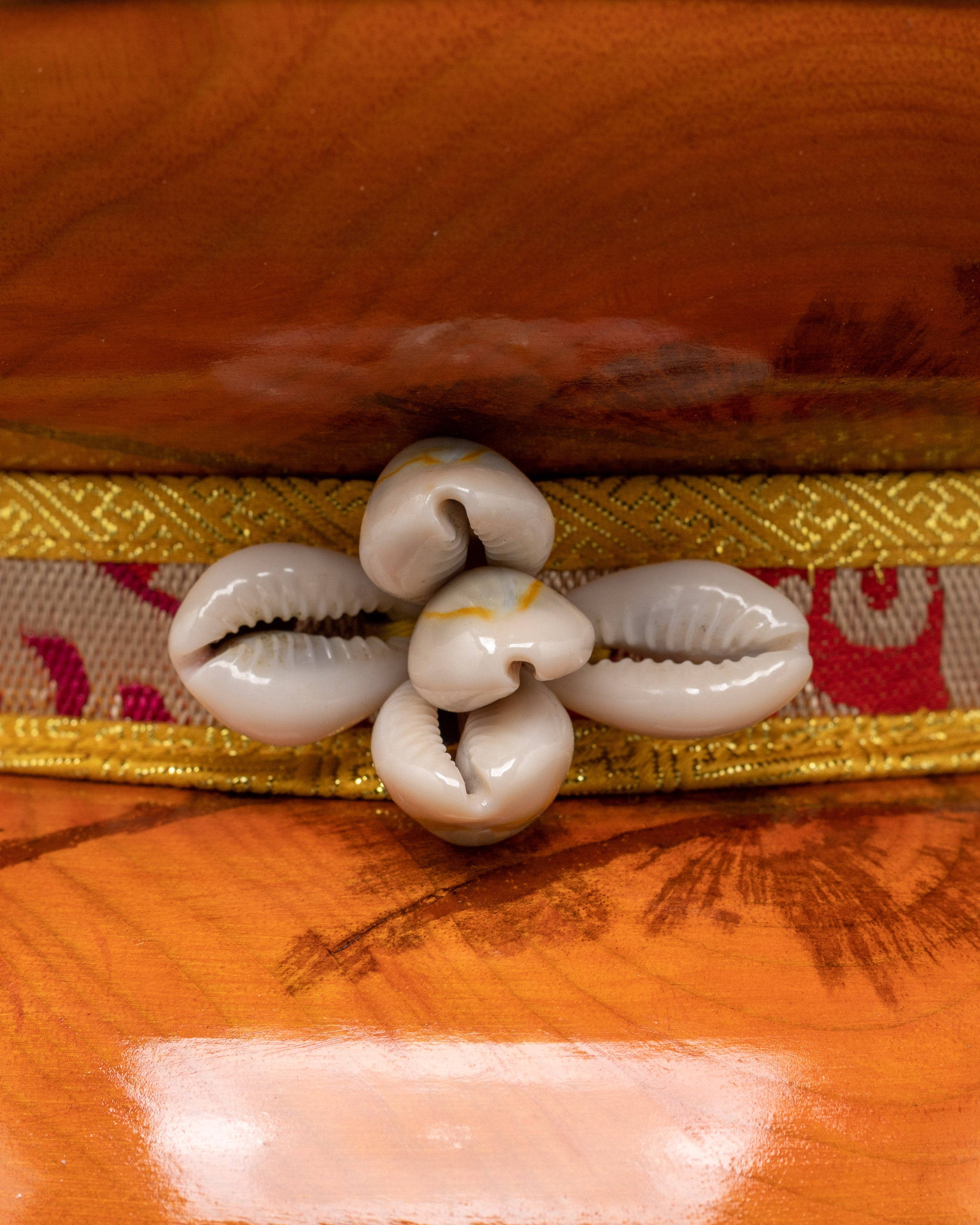 Wooden Ritual Damaru | Tibetan Sacred Drum for Rituals and Meditation
