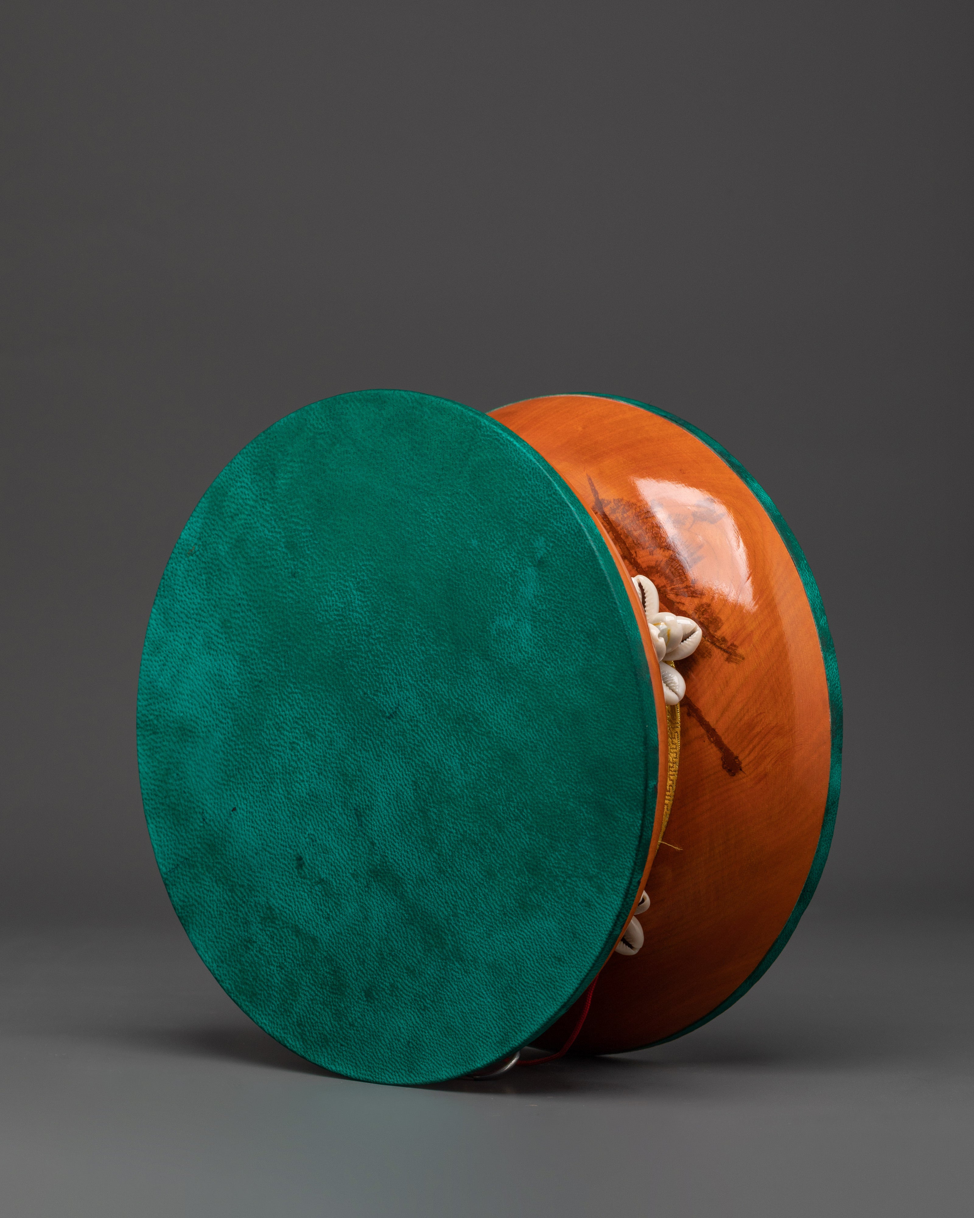Wooden Ritual Damaru | Tibetan Sacred Drum for Rituals and Meditation