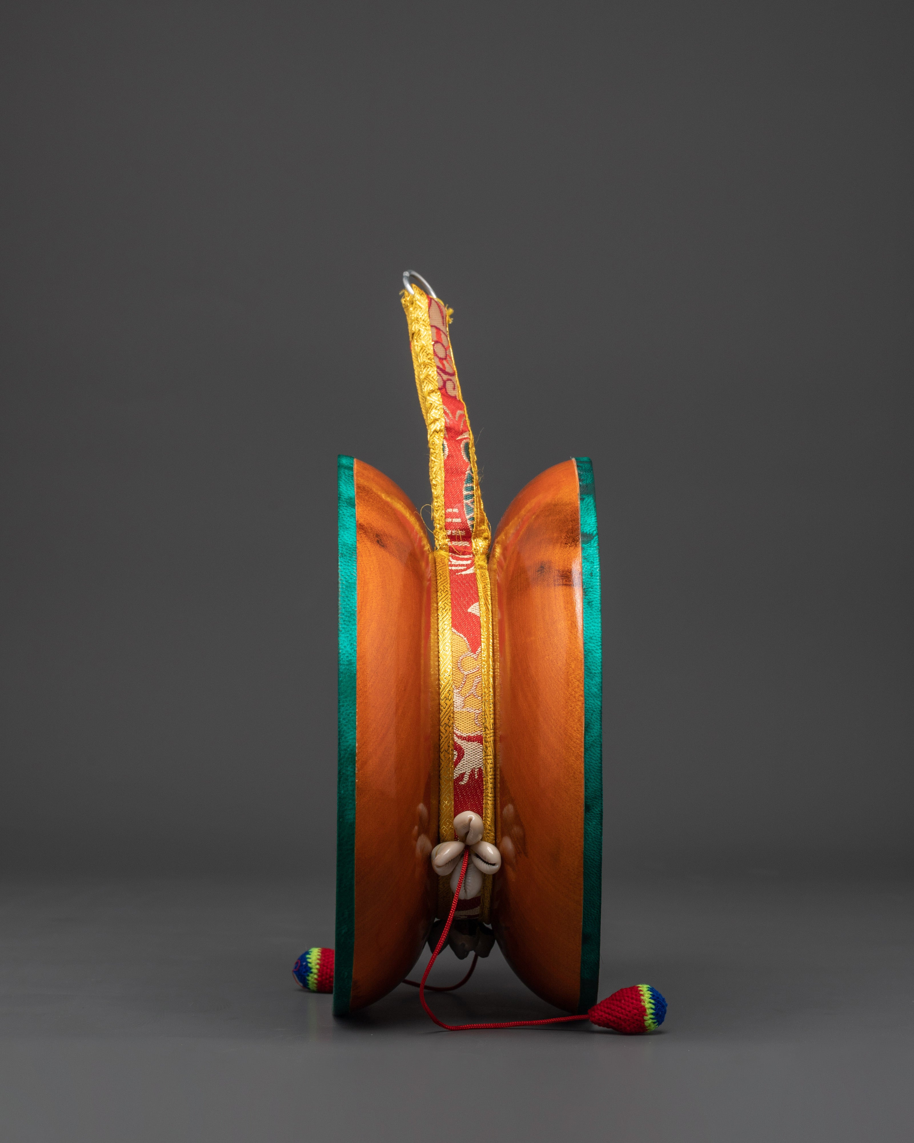 Wooden Ritual Damaru | Tibetan Sacred Drum for Rituals and Meditation