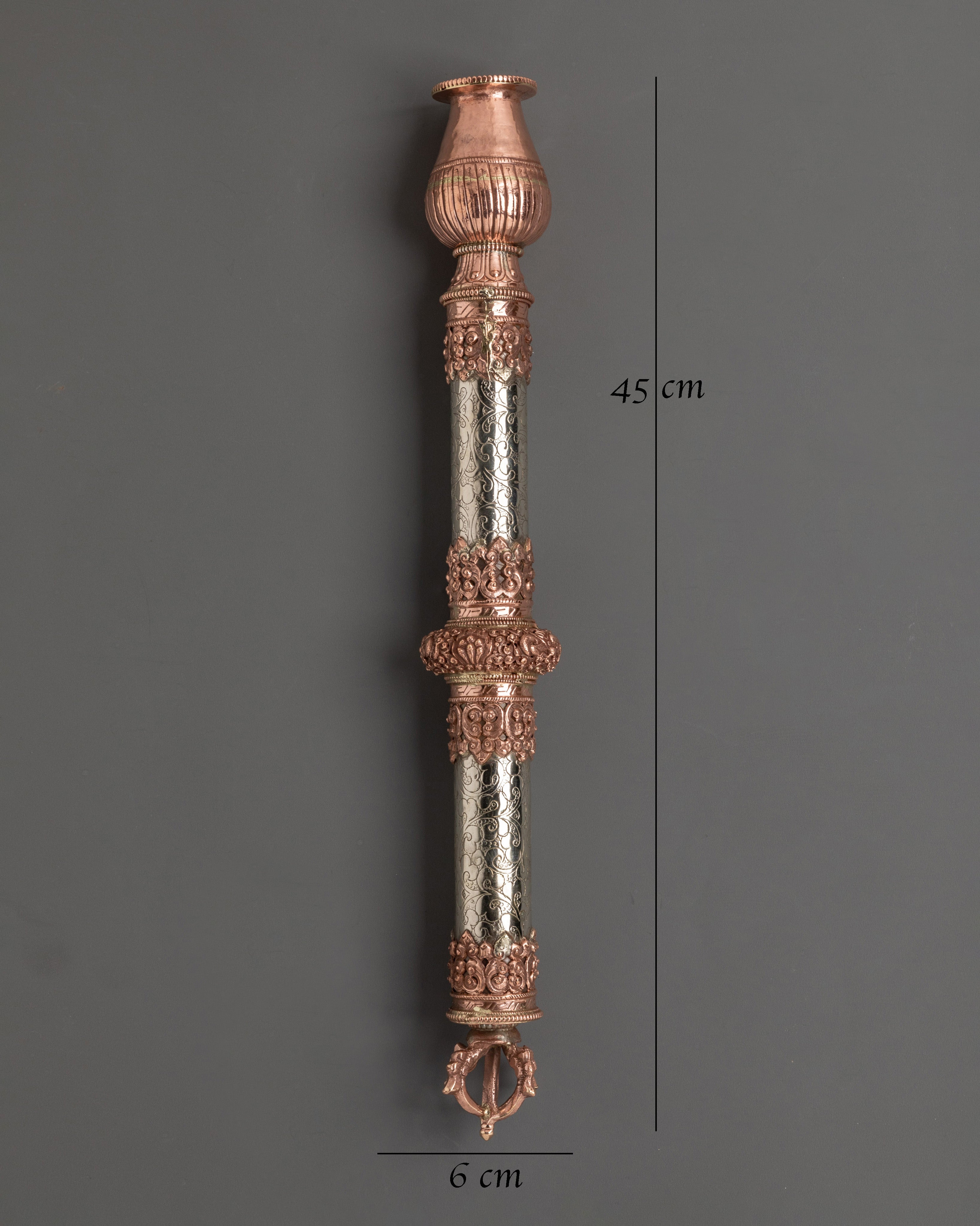 Handcrafted Tibetan Copper Incense Holder | for Meditation and Rituals