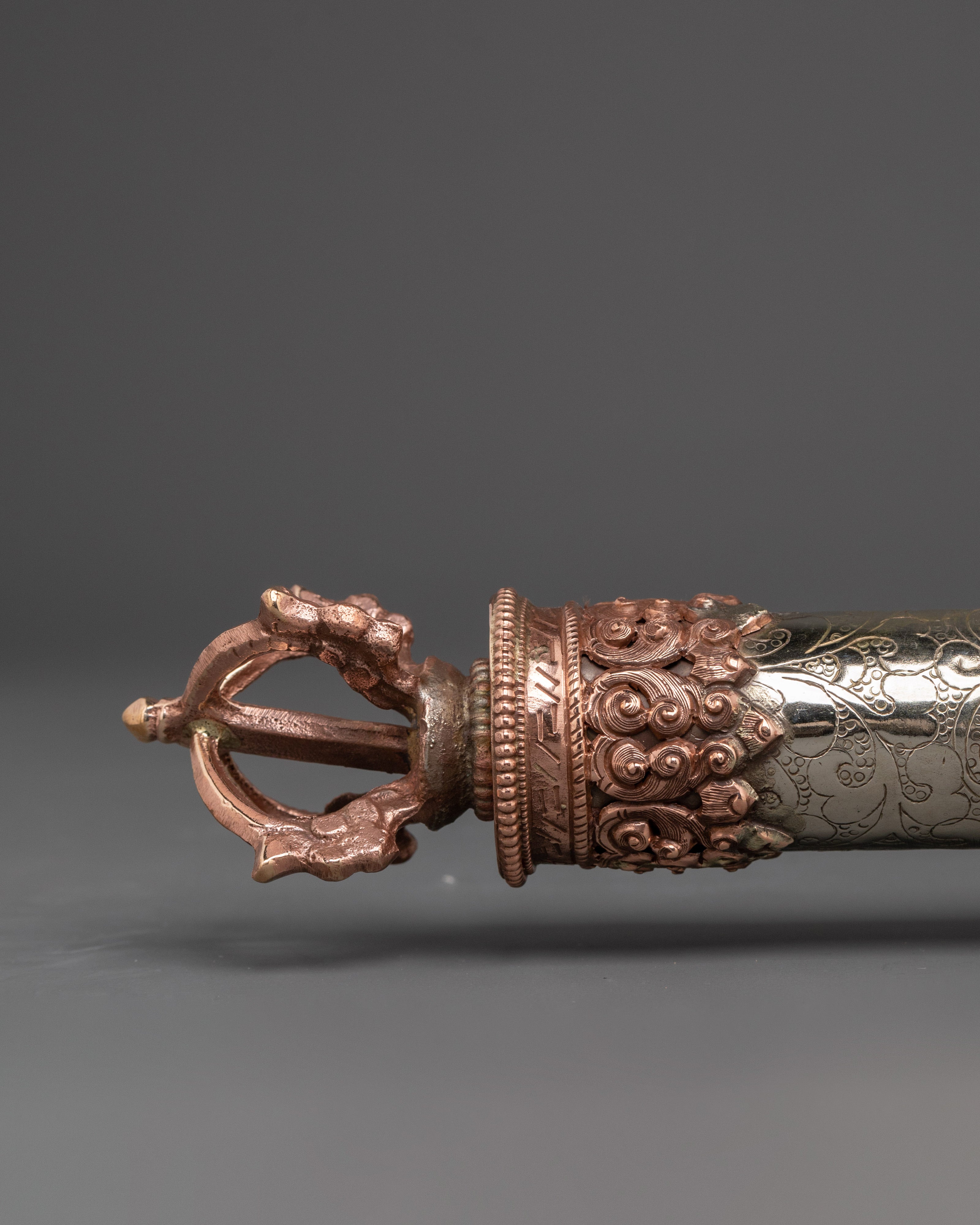 Handcrafted Tibetan Copper Incense Holder | for Meditation and Rituals