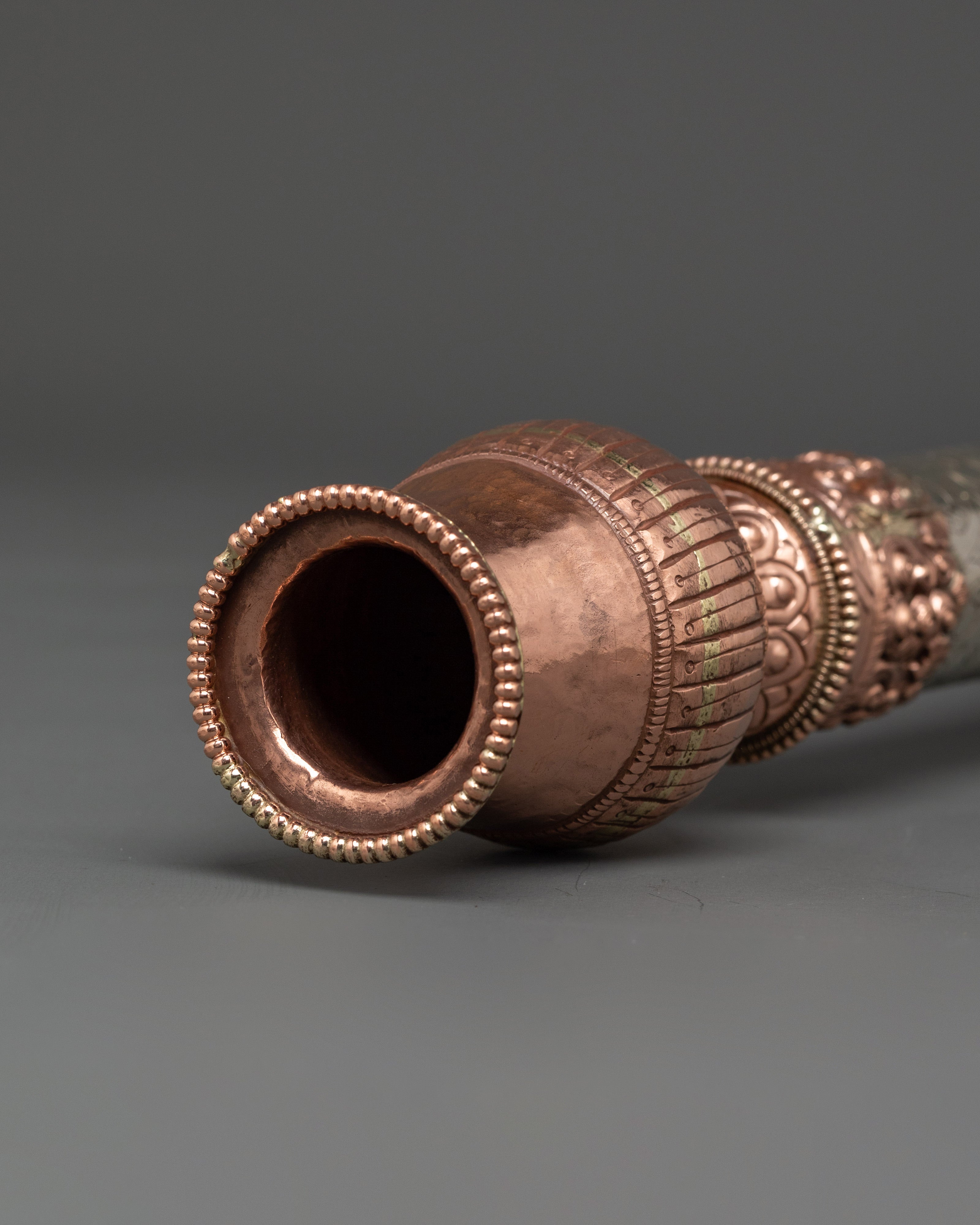 Handcrafted Tibetan Copper Incense Holder | for Meditation and Rituals
