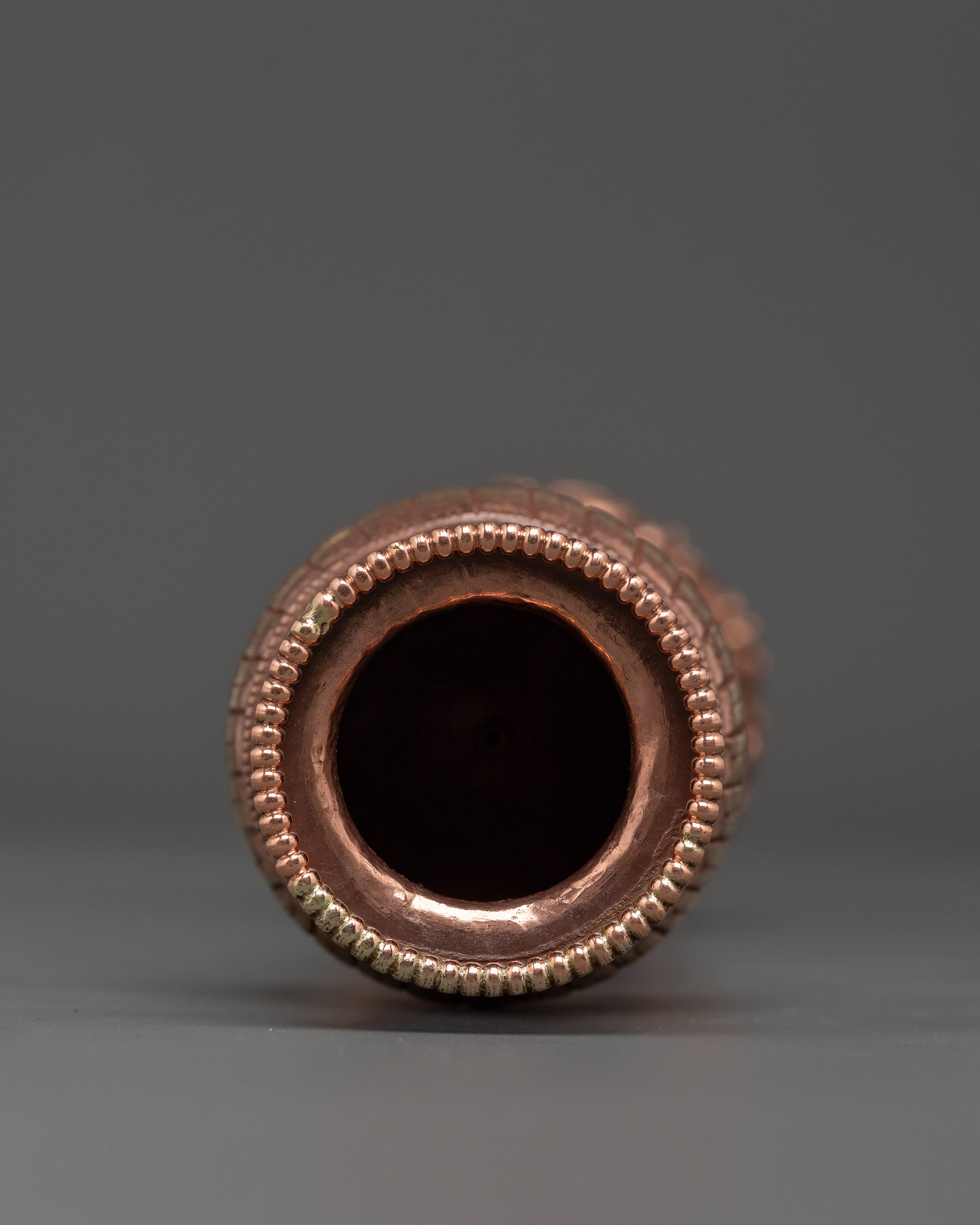 Handcrafted Tibetan Copper Incense Holder | for Meditation and Rituals