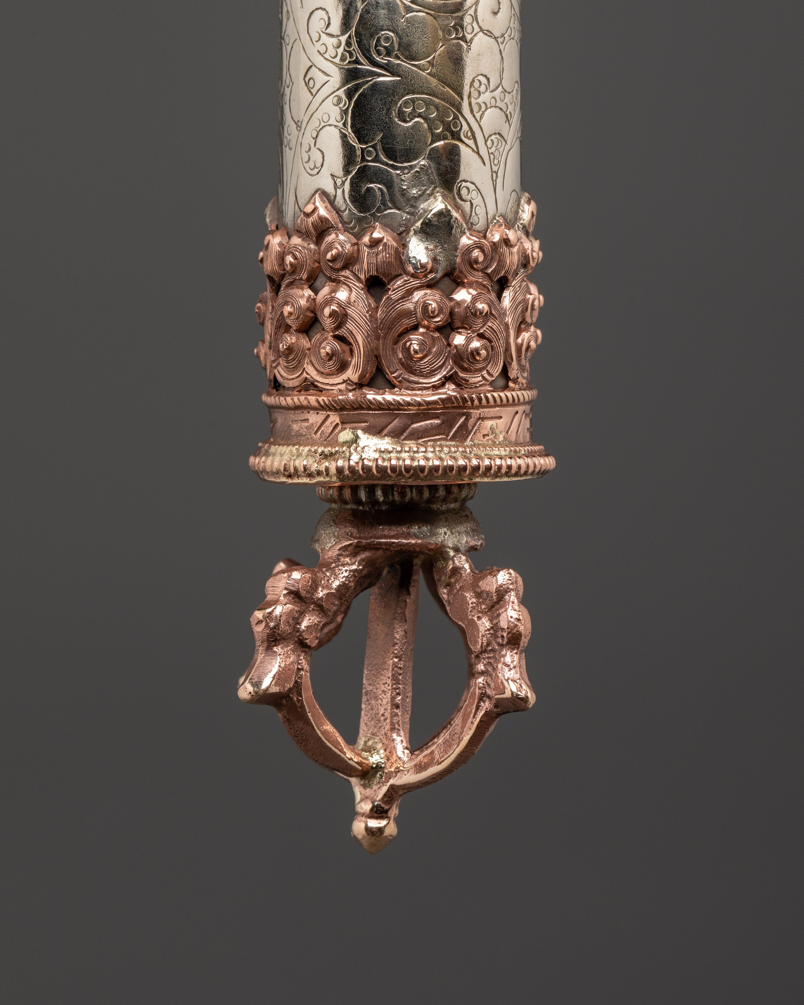 Handcrafted Tibetan Copper Incense Holder | for Meditation and Rituals