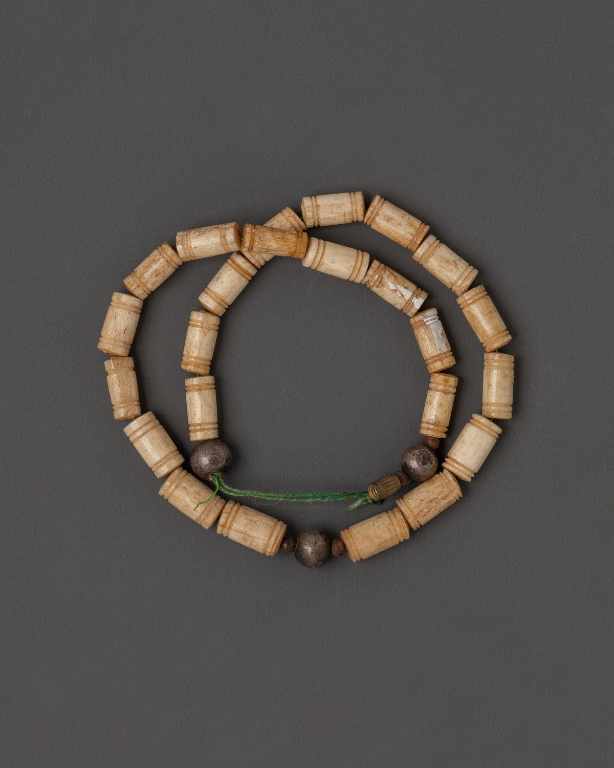 Buddhist Ritual Yak Bone Mala | Handcrafted for Meditation and Prayer