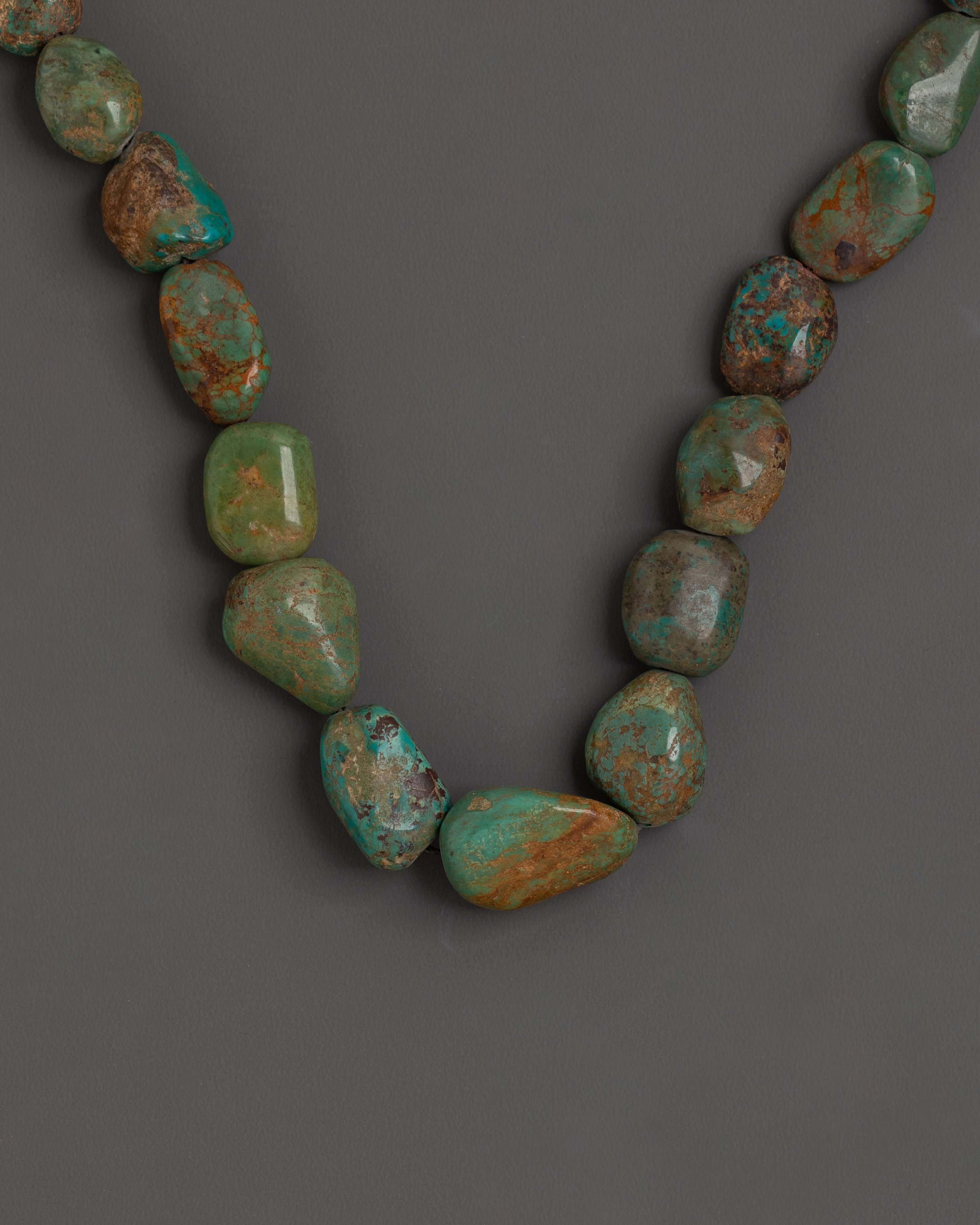 Buddhist Turquoise Ritual Mala | Authentic Meditation Necklace