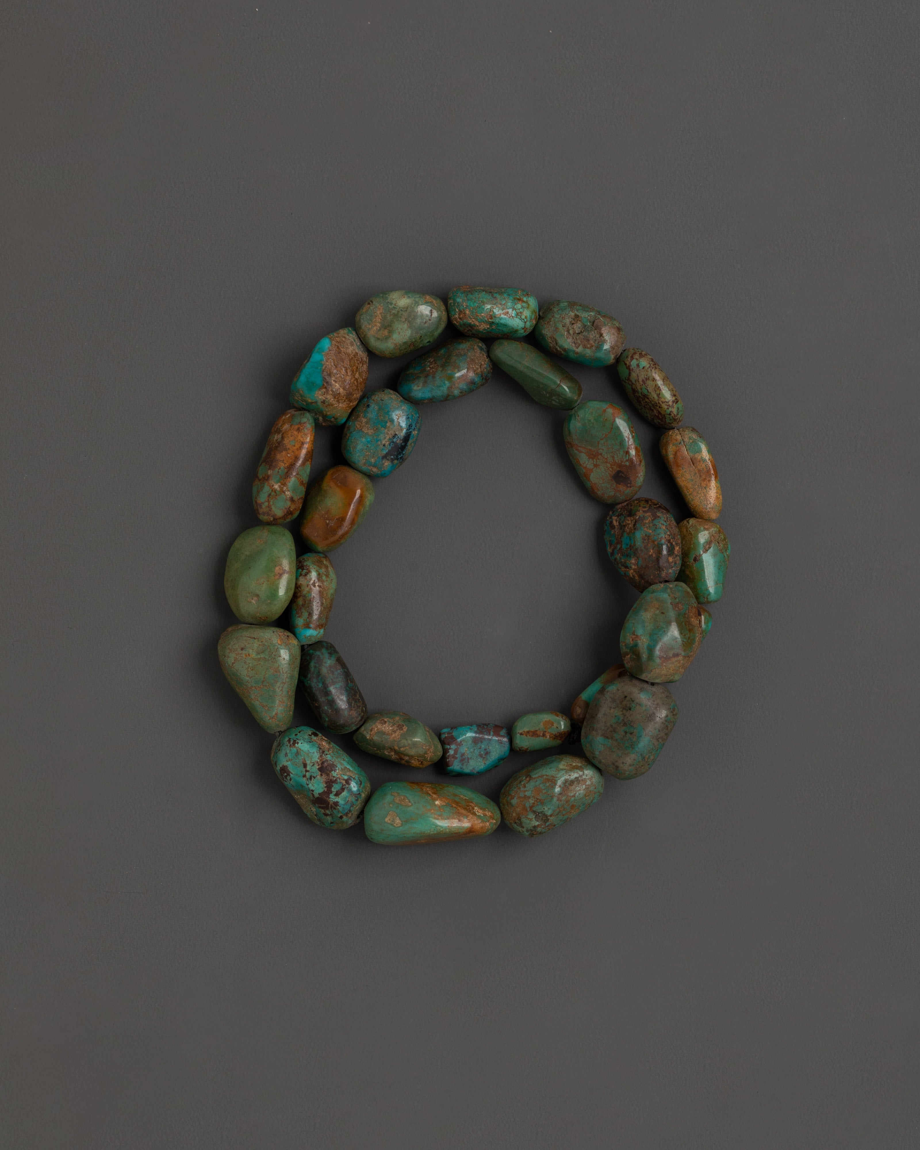 Buddhist Turquoise Ritual Mala | Authentic Meditation Necklace