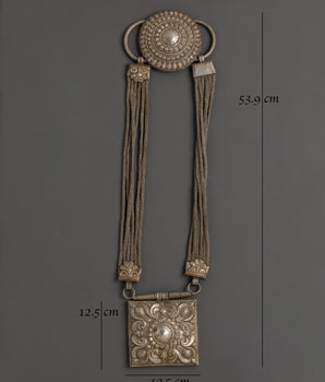 Handcrafted Vintage Necklace | Antique Silver Locket Pendant