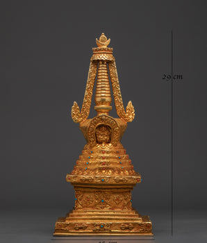 Handmade Spiritual Shrine Stupa | Symbol of Protection and Harmony