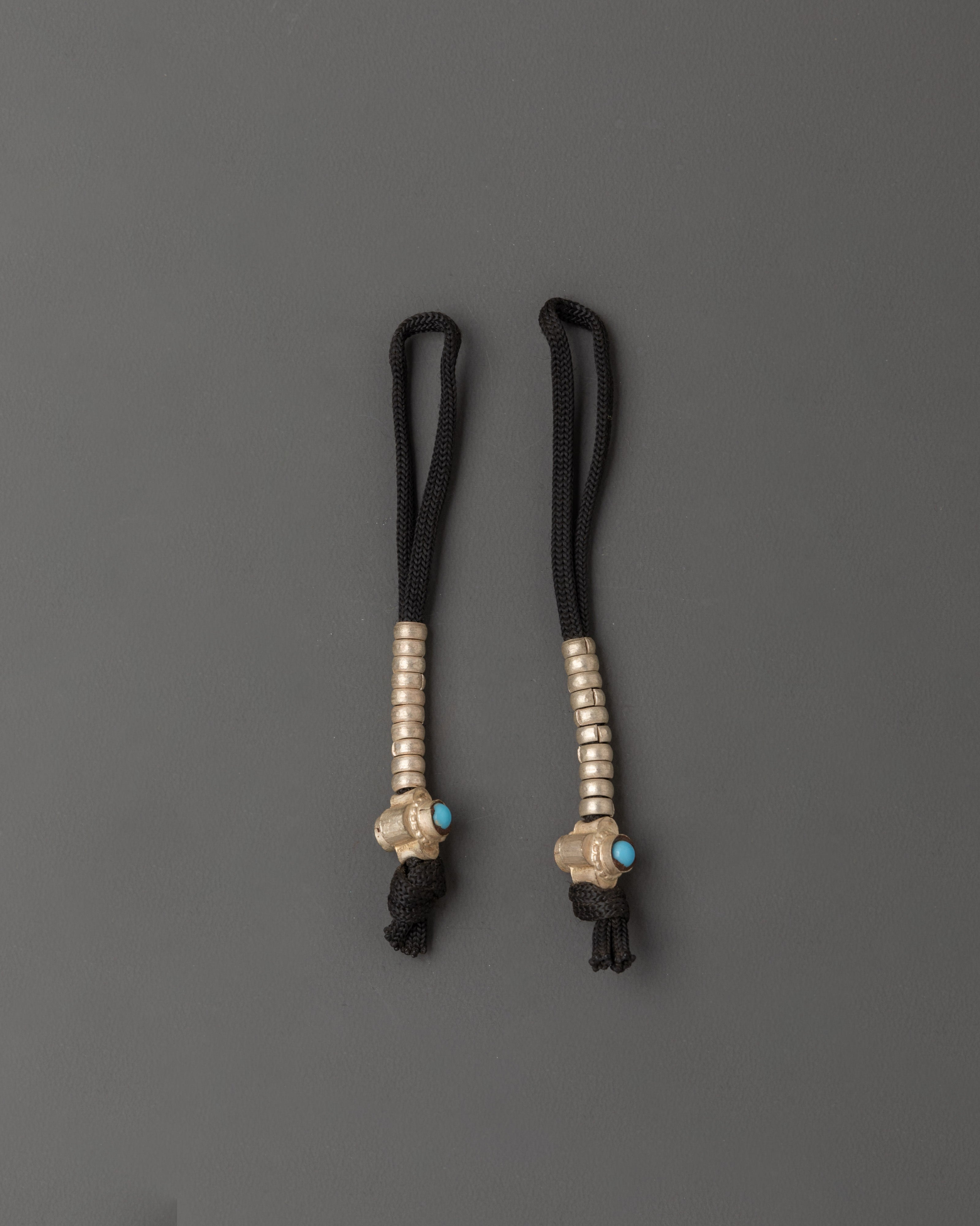 Tibetan White Metal Chupsel | for Spiritual and Healing Practices