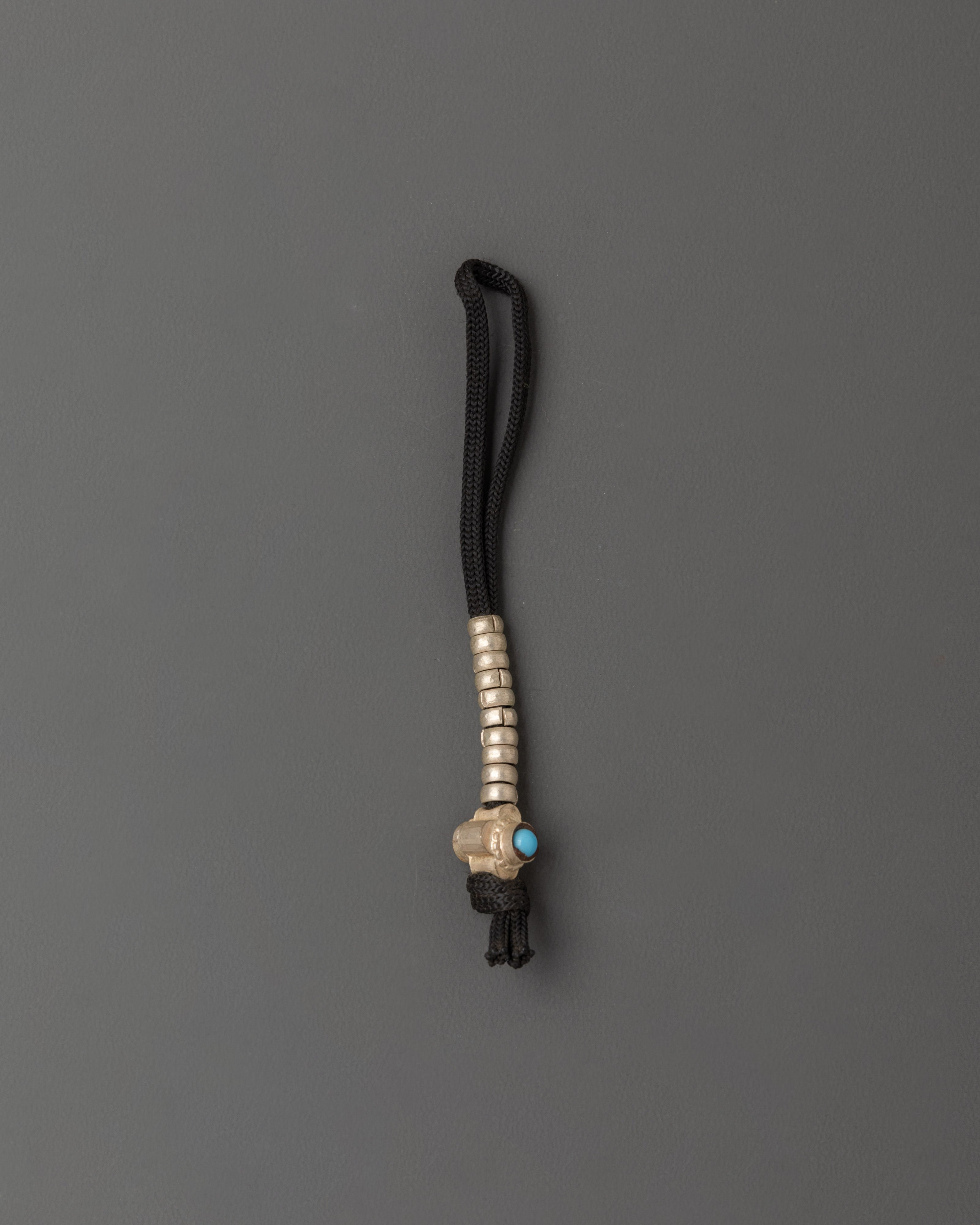Tibetan White Metal Chupsel | for Spiritual and Healing Practices