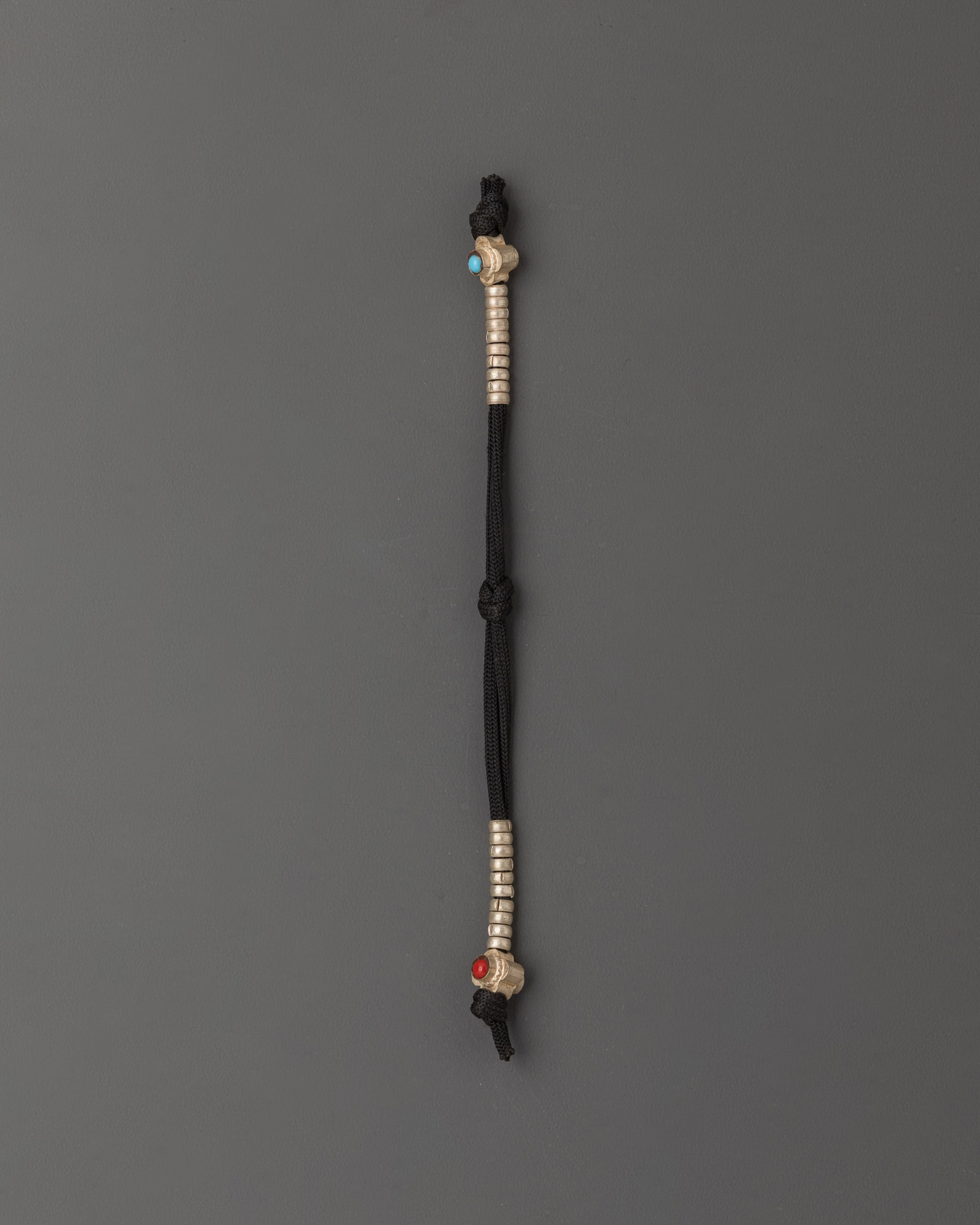 Tibetan White Metal Chupsel | for Spiritual and Healing Practices