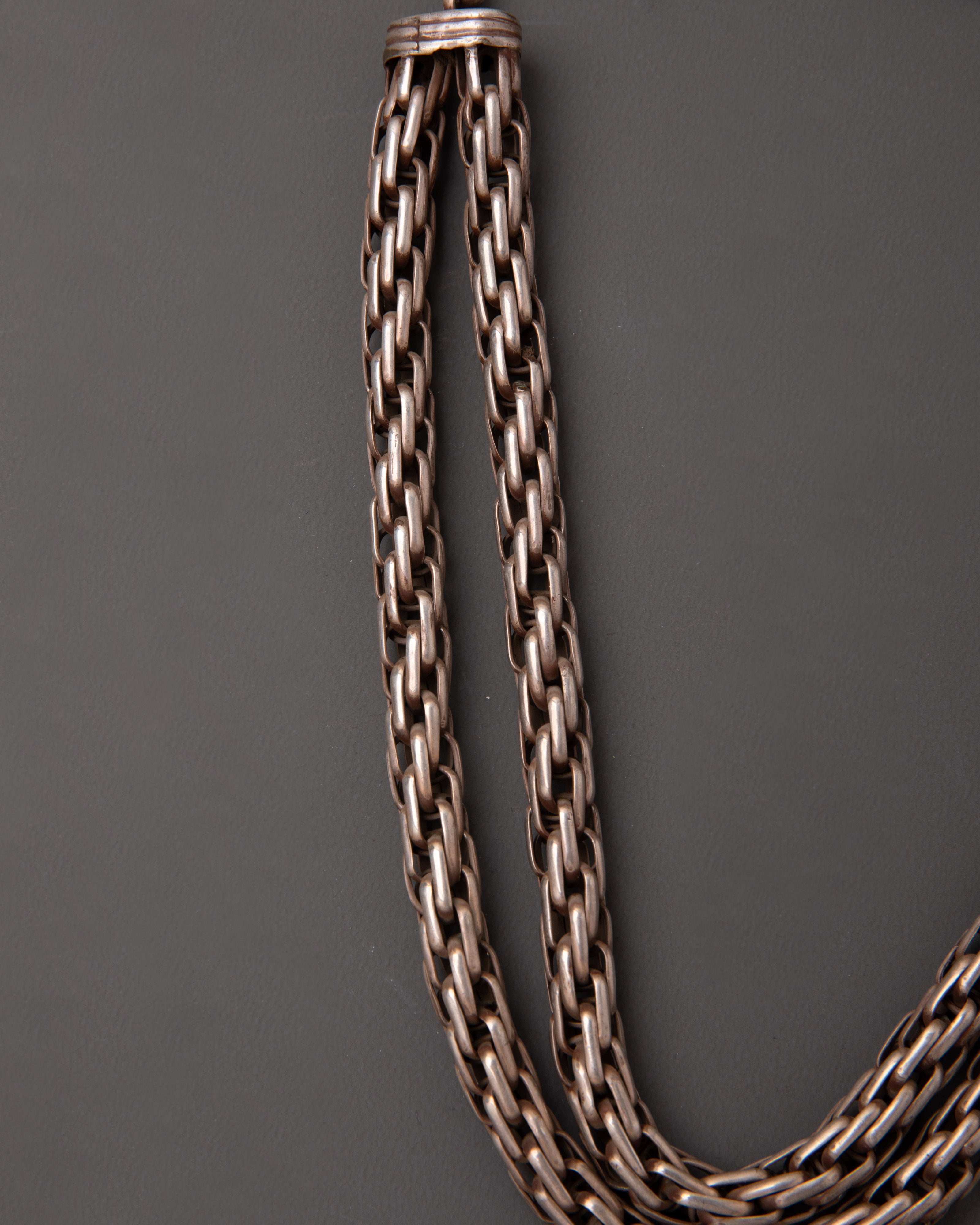 Snake Design Necklace in Silver | Bold Statement Jewelry